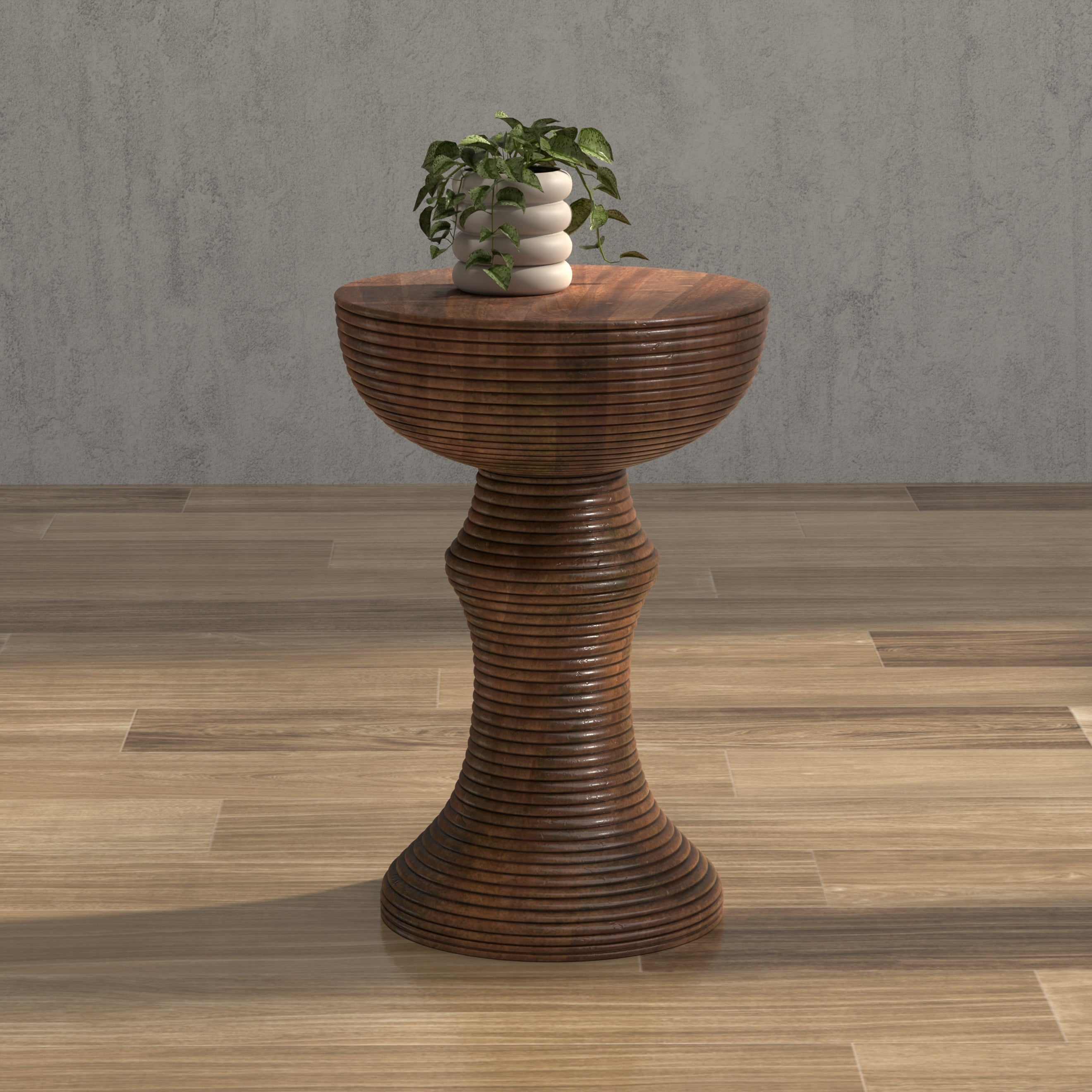 Kayan Wood End Table