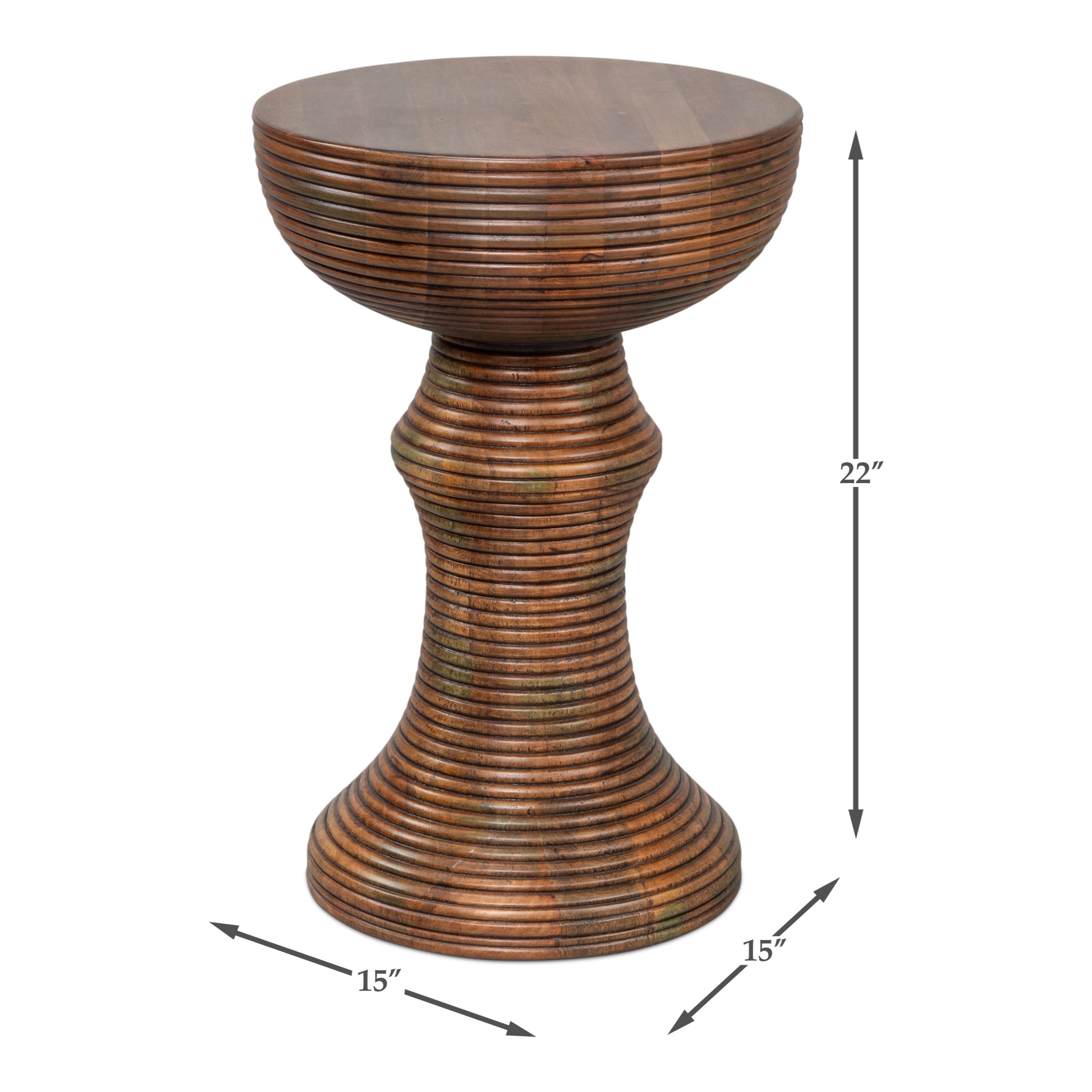Kayan Wood End Table