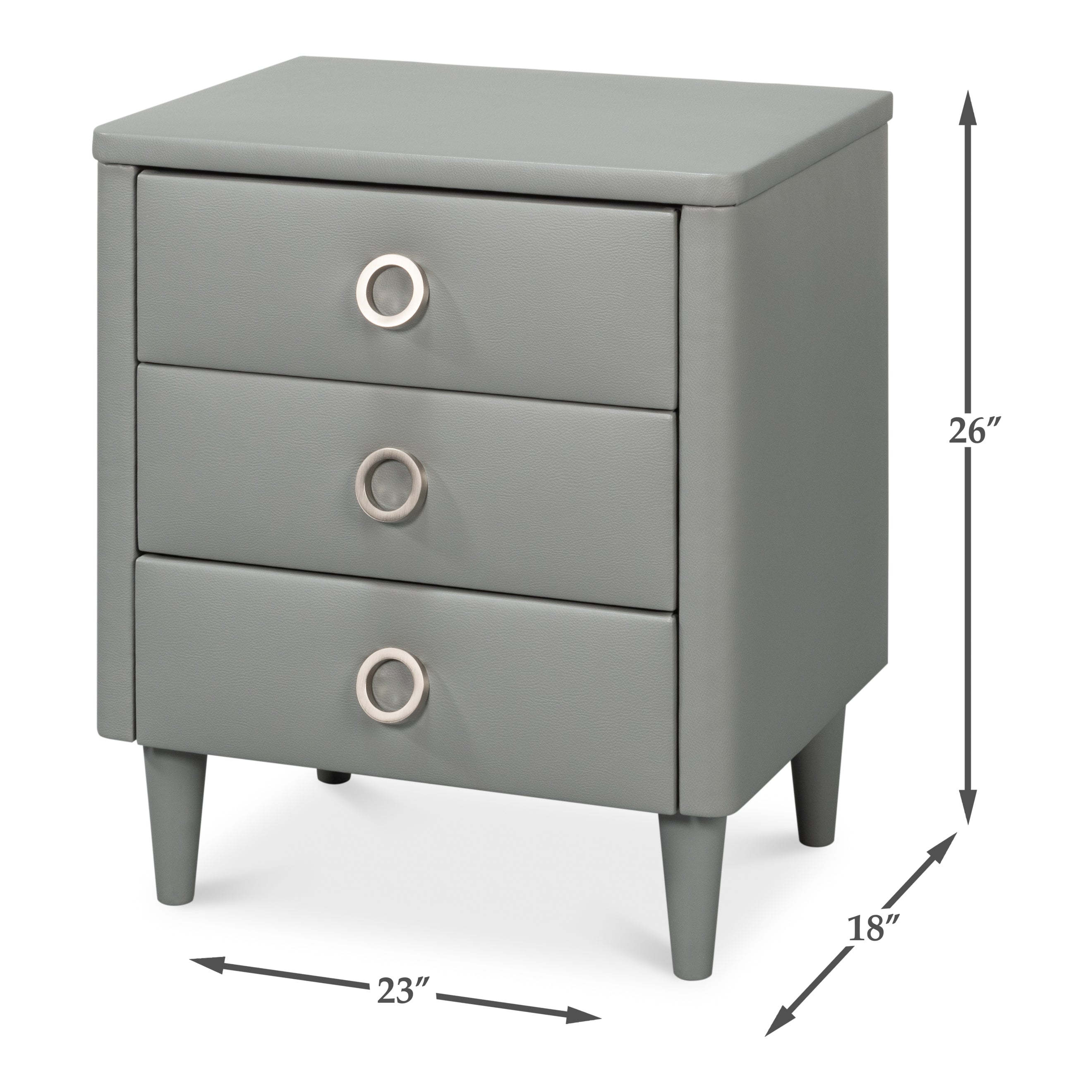Avvolto 3-Drawer Nightstand
