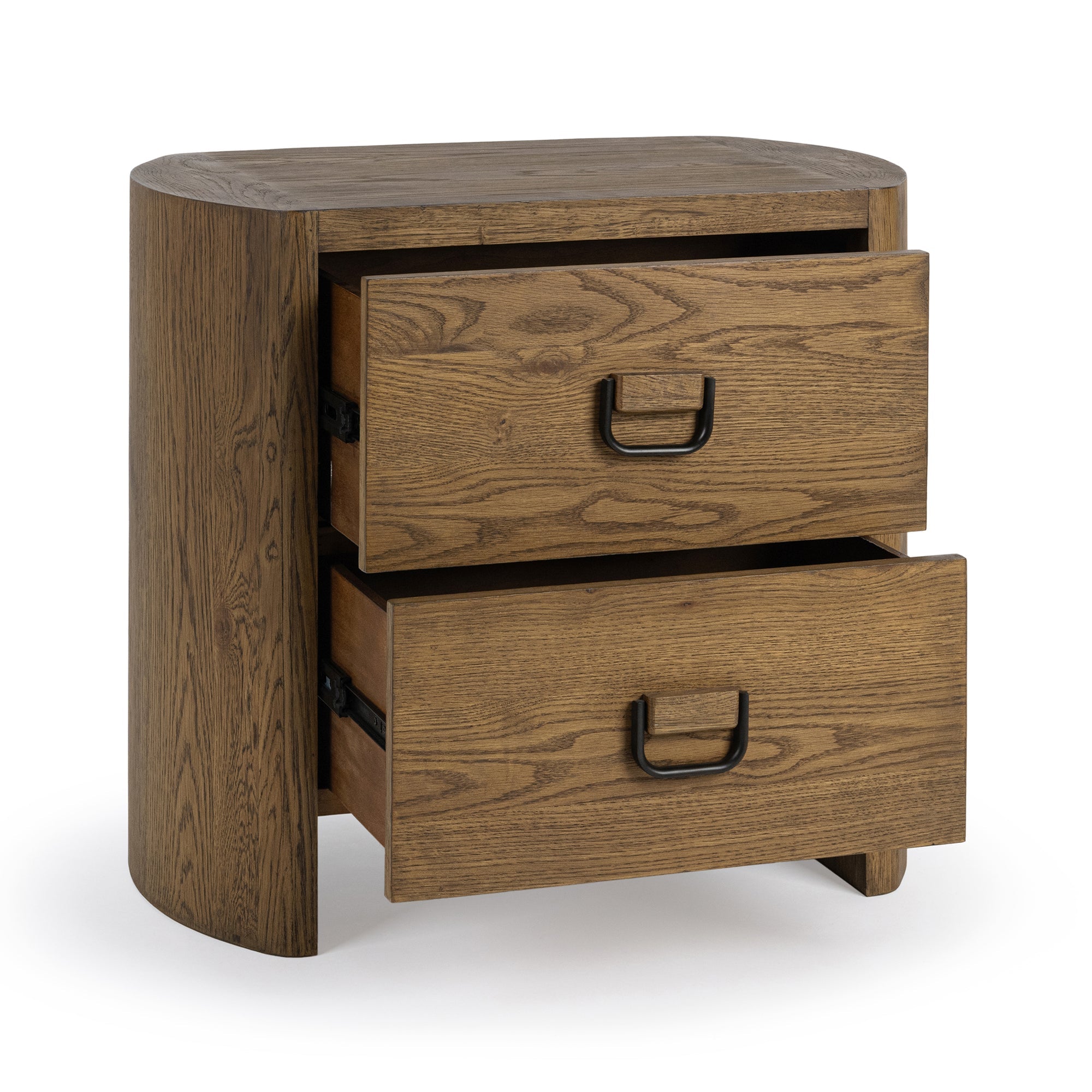Kyrie 2 Drawer Nightstand - Tawny Brown