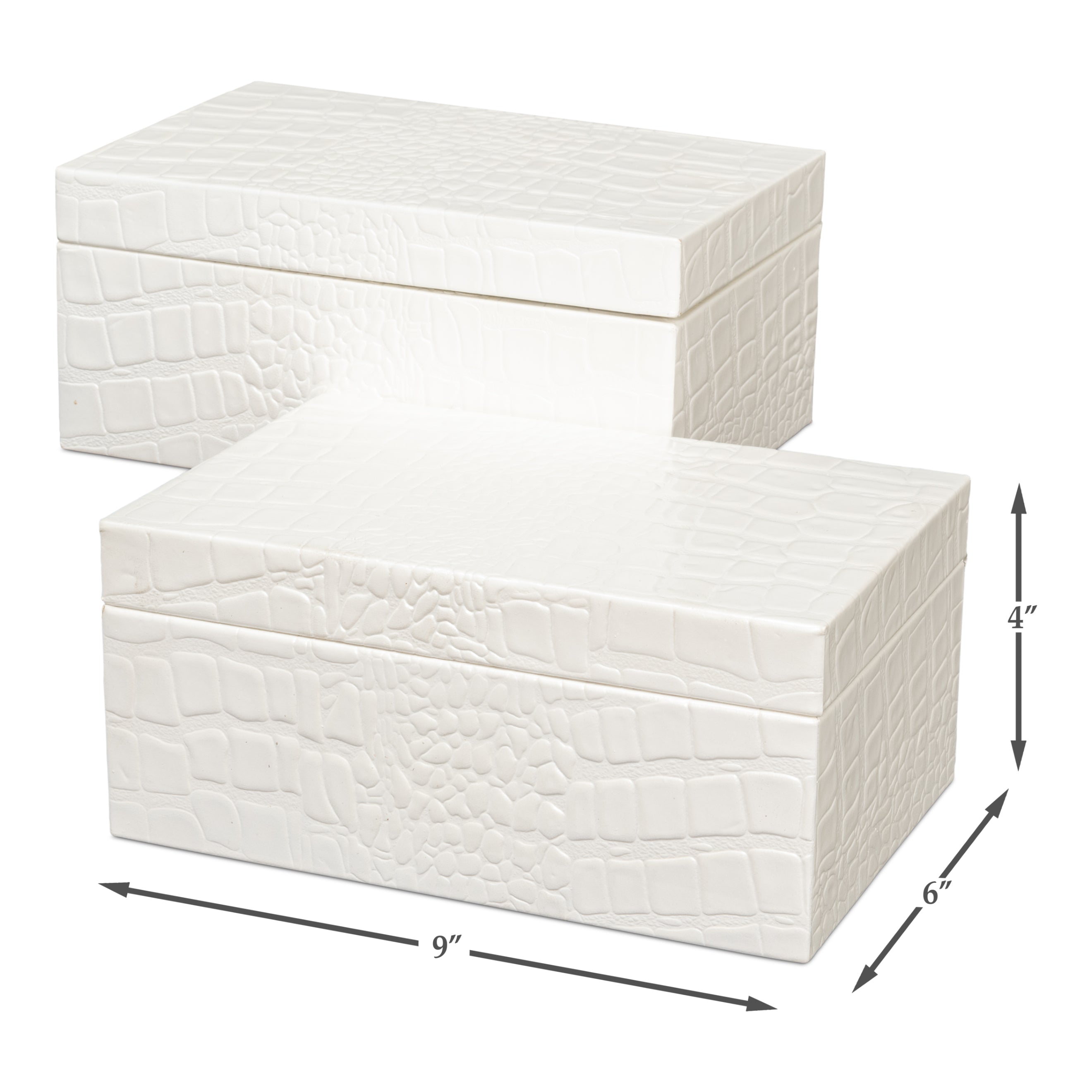 Candece Leather Box - Set of 2