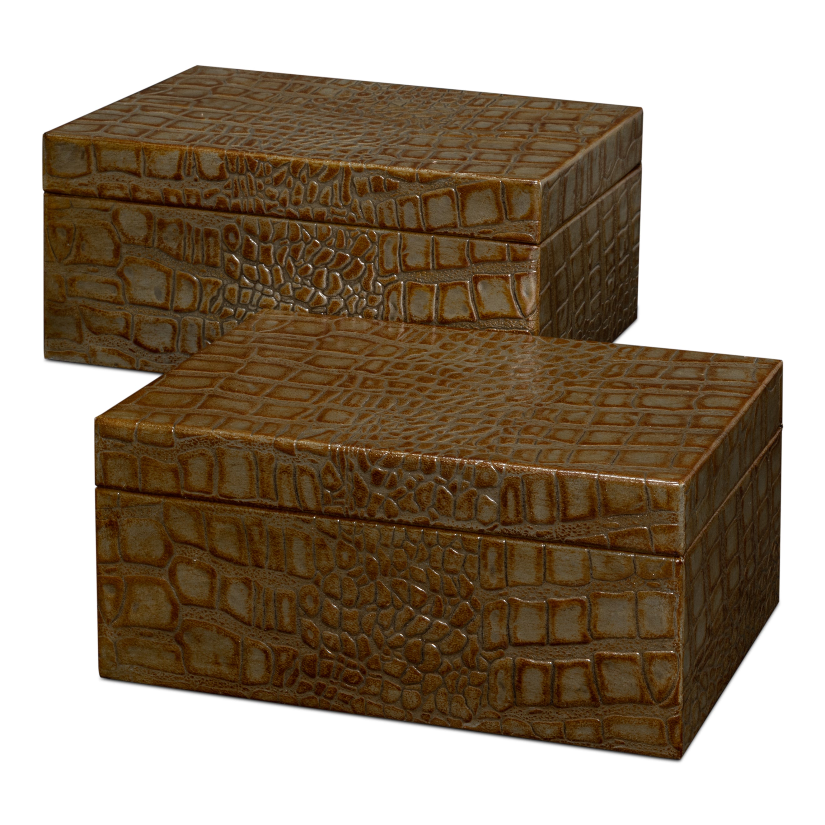 Candece Leather Box - Set of 2