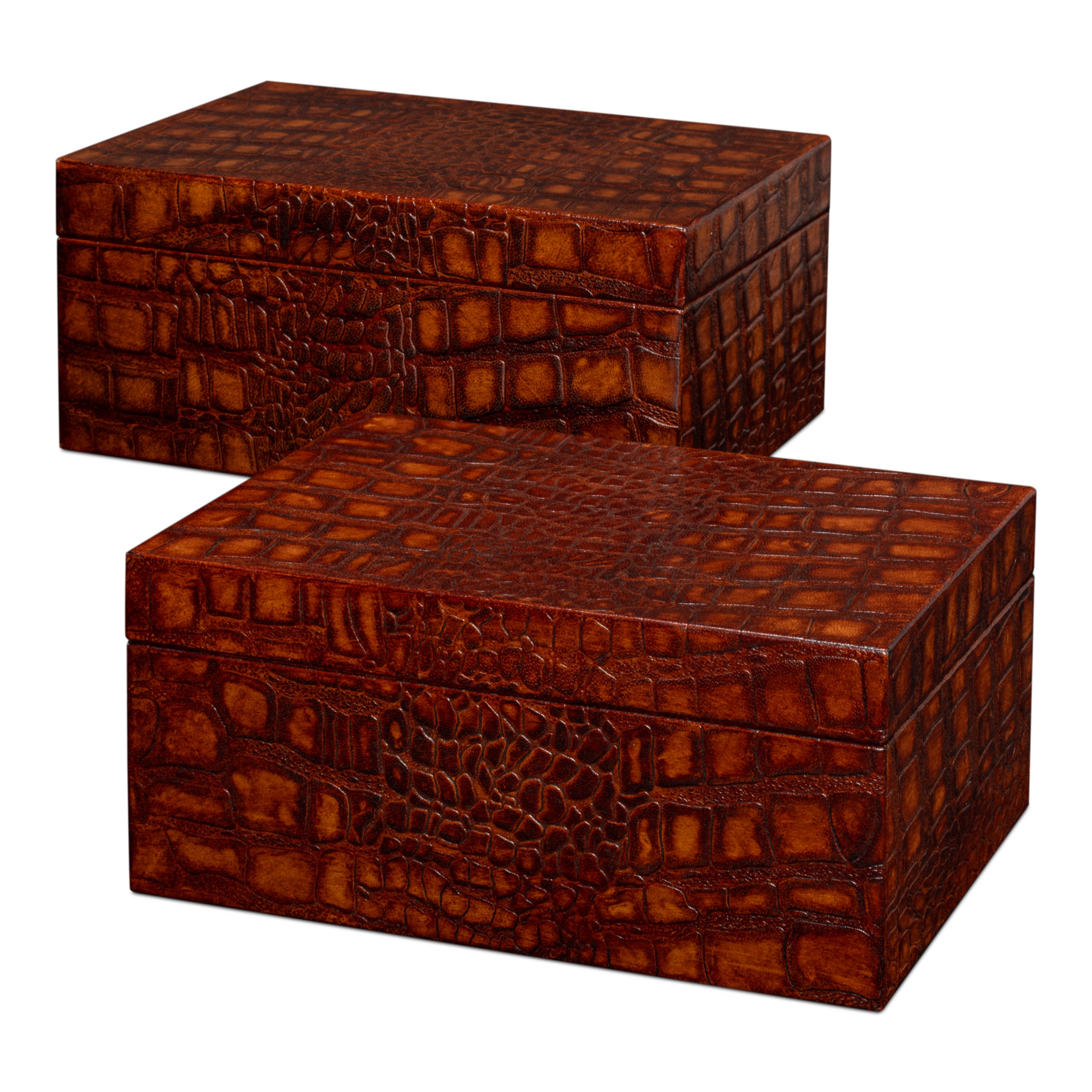 Candece Leather Box - Set of 2