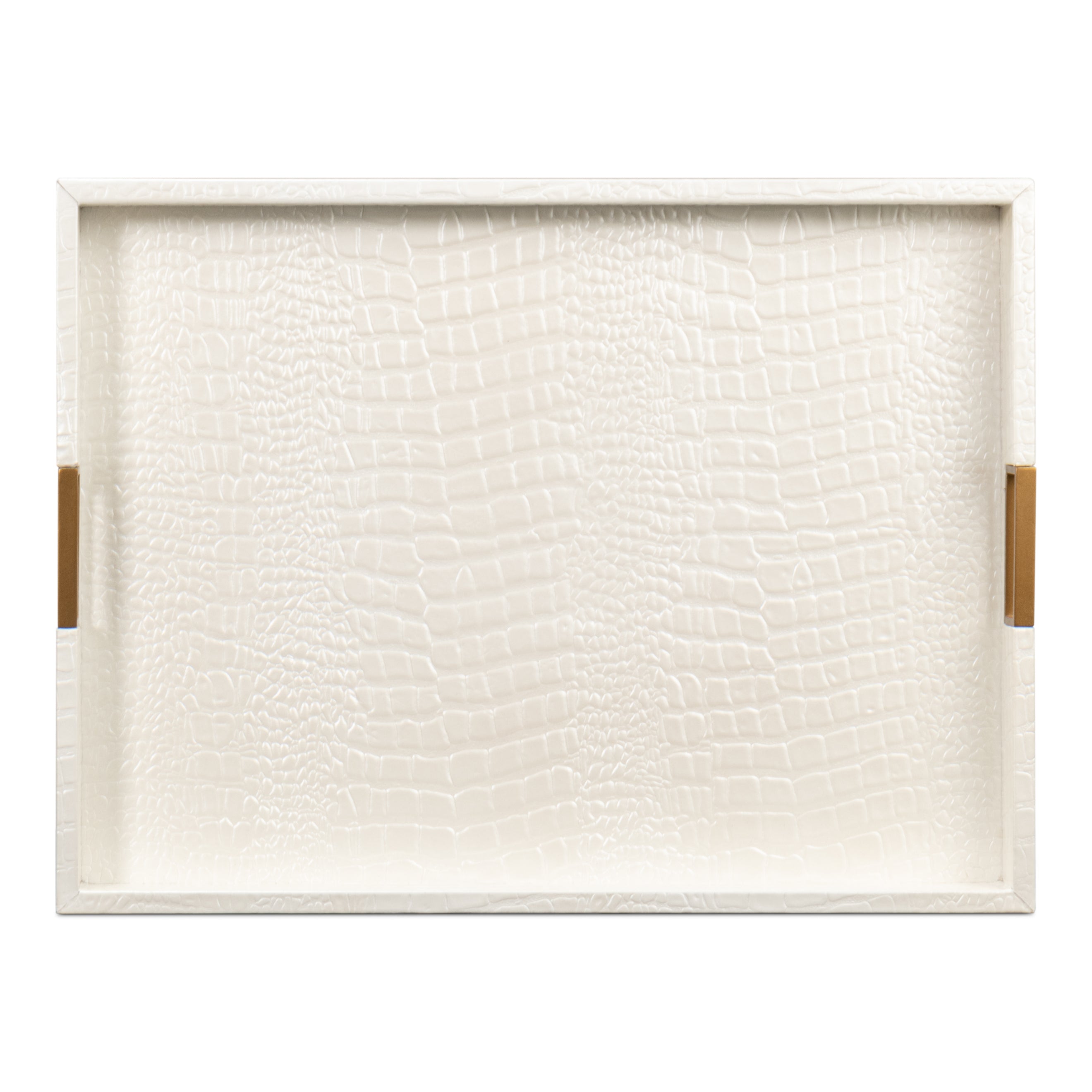 Norton Leather Tray - Croco Leather