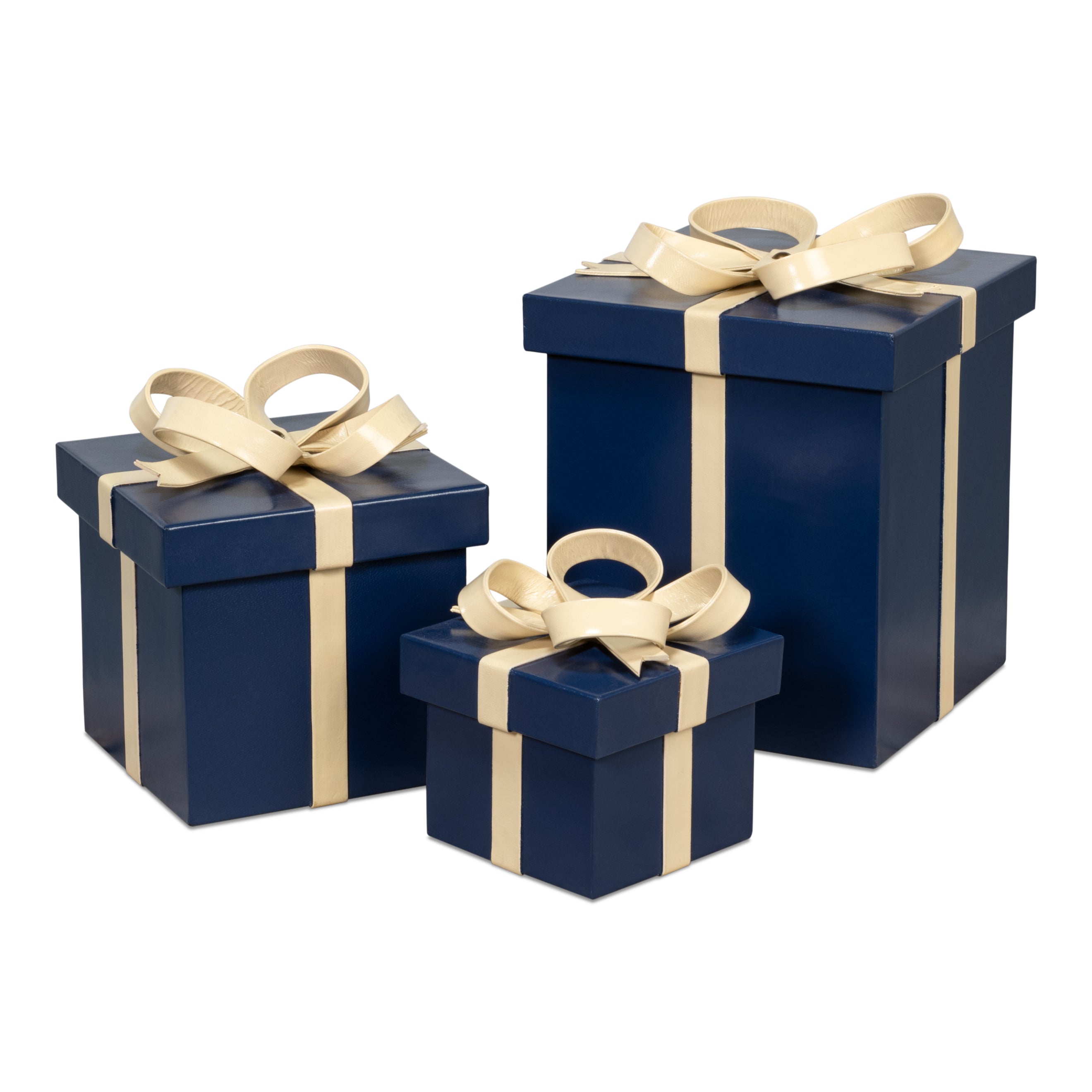 Ferrell Leather Holiday Boxes - Set of 3