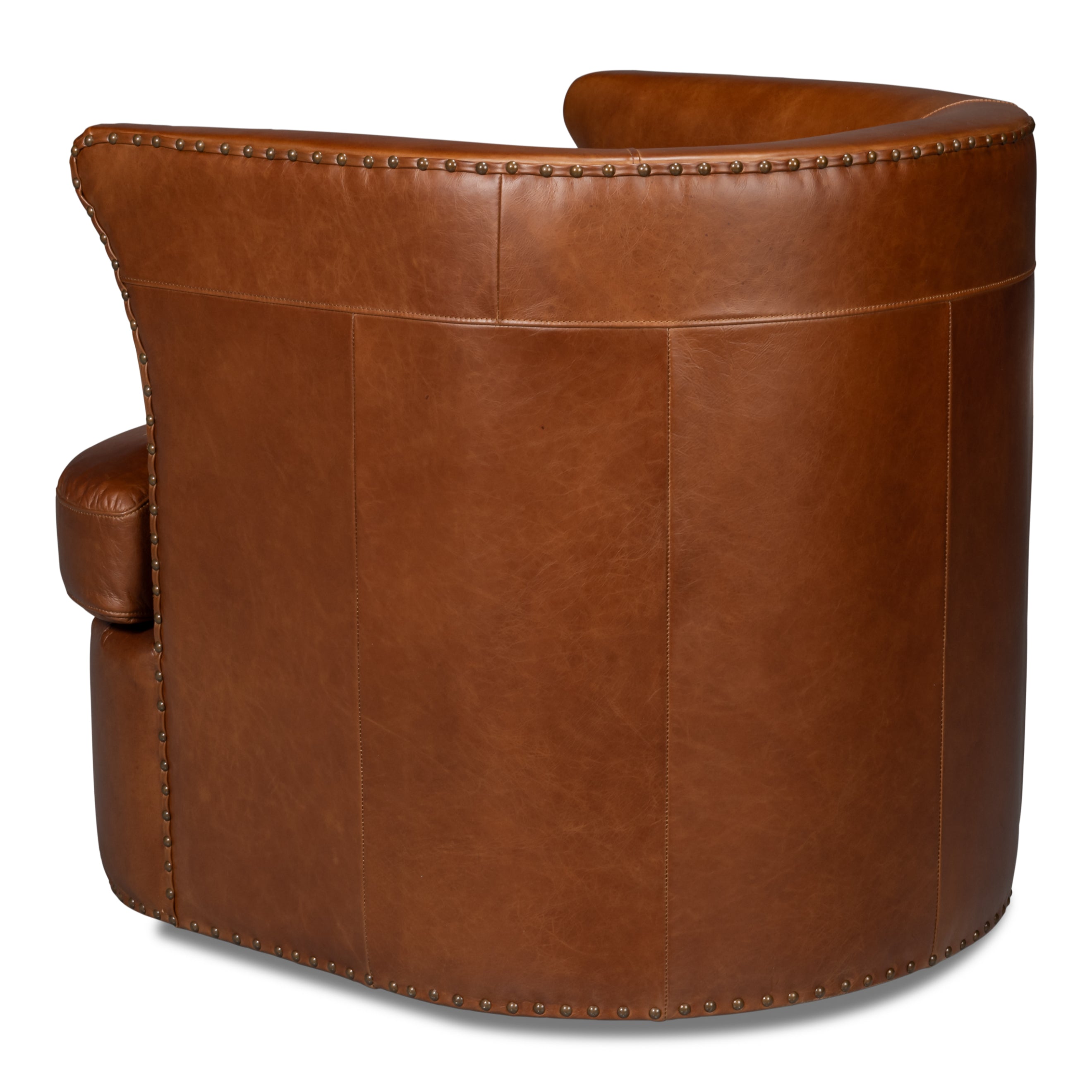 Spencer Distilled Leather Swivel Chair