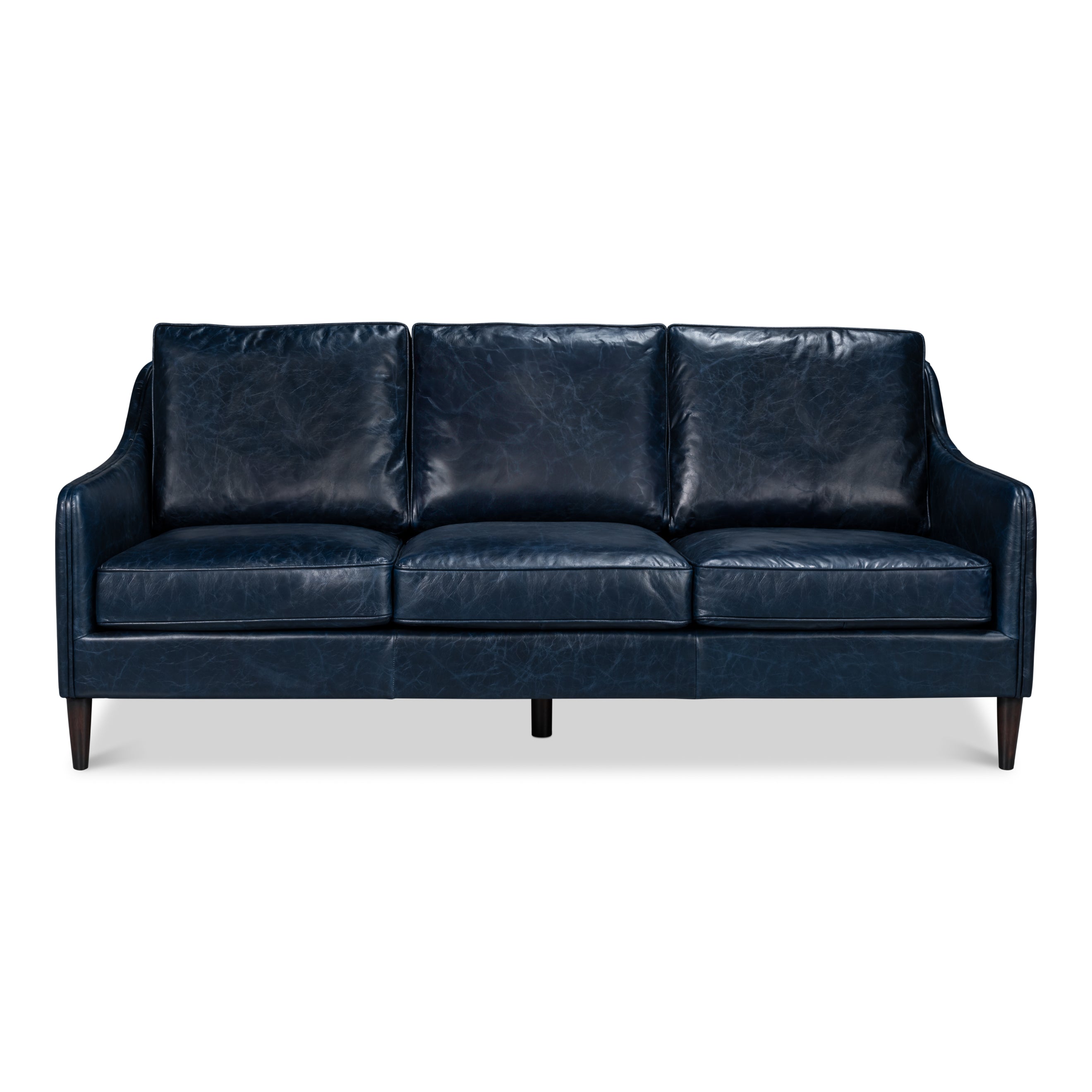 Alehandro Leather Sofa - Chateau Blue