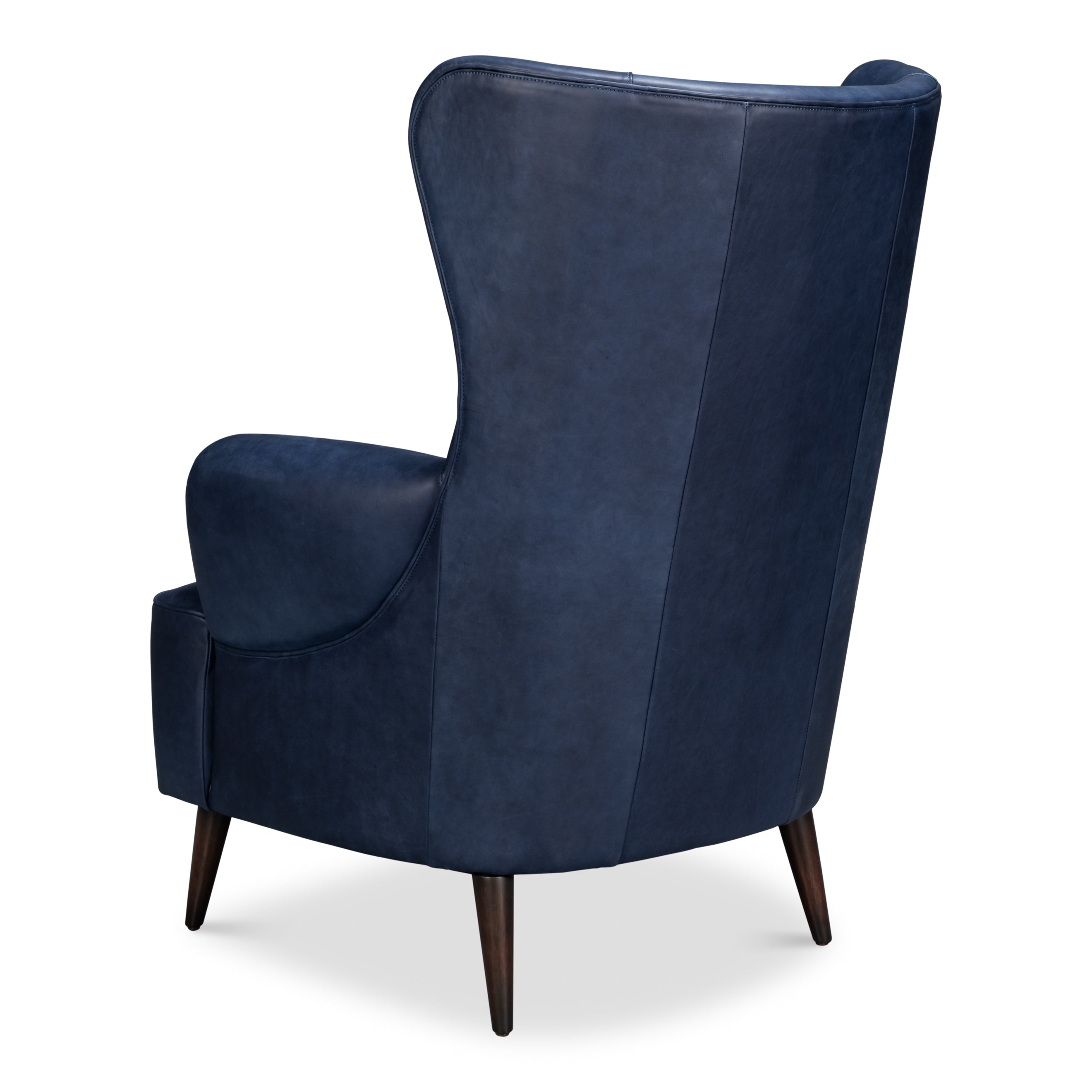 Hightower Distilled Leather Chair - Chateau Blue