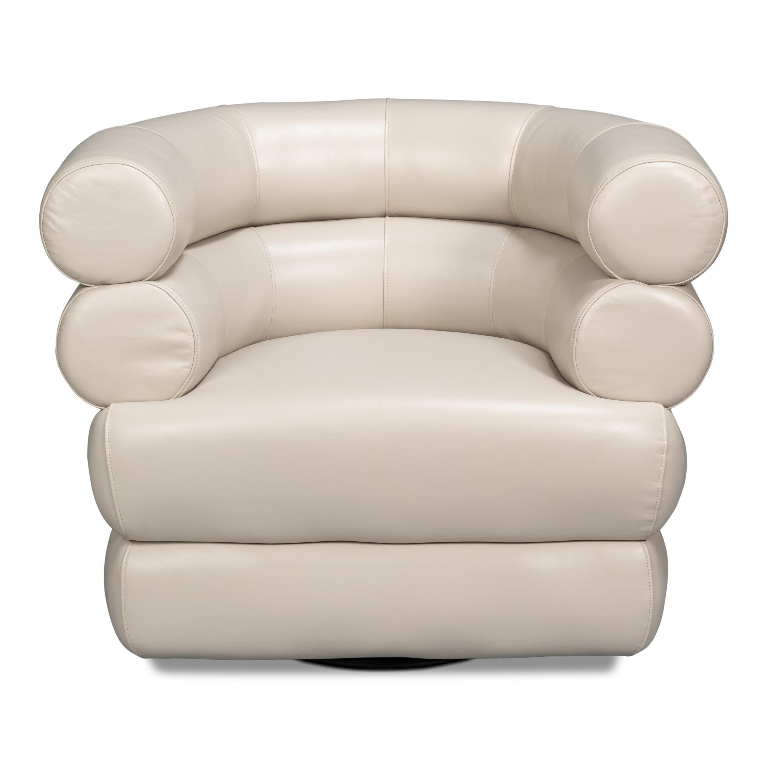 Rondo Leather Swivel Chair