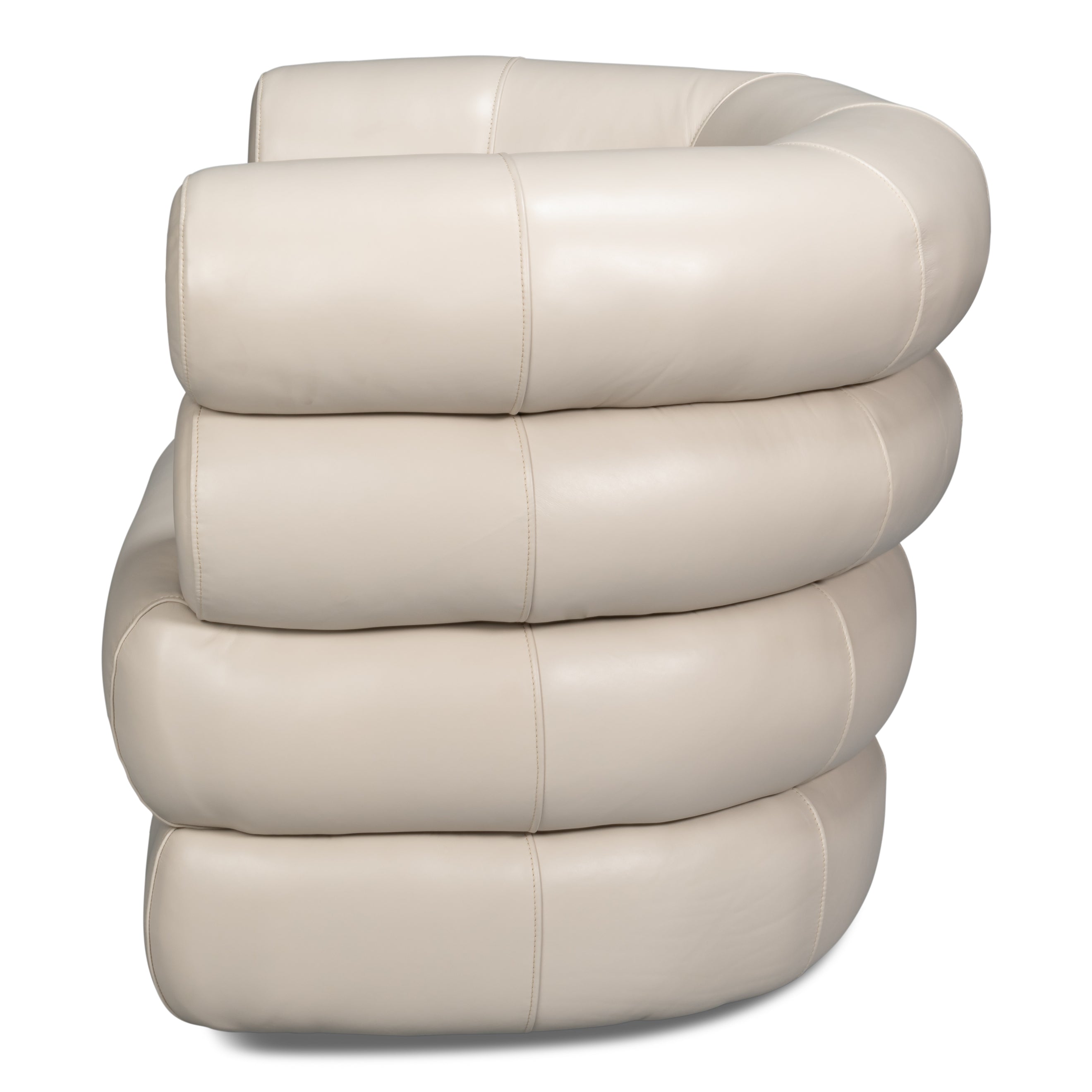 Rondo Leather Swivel Chair