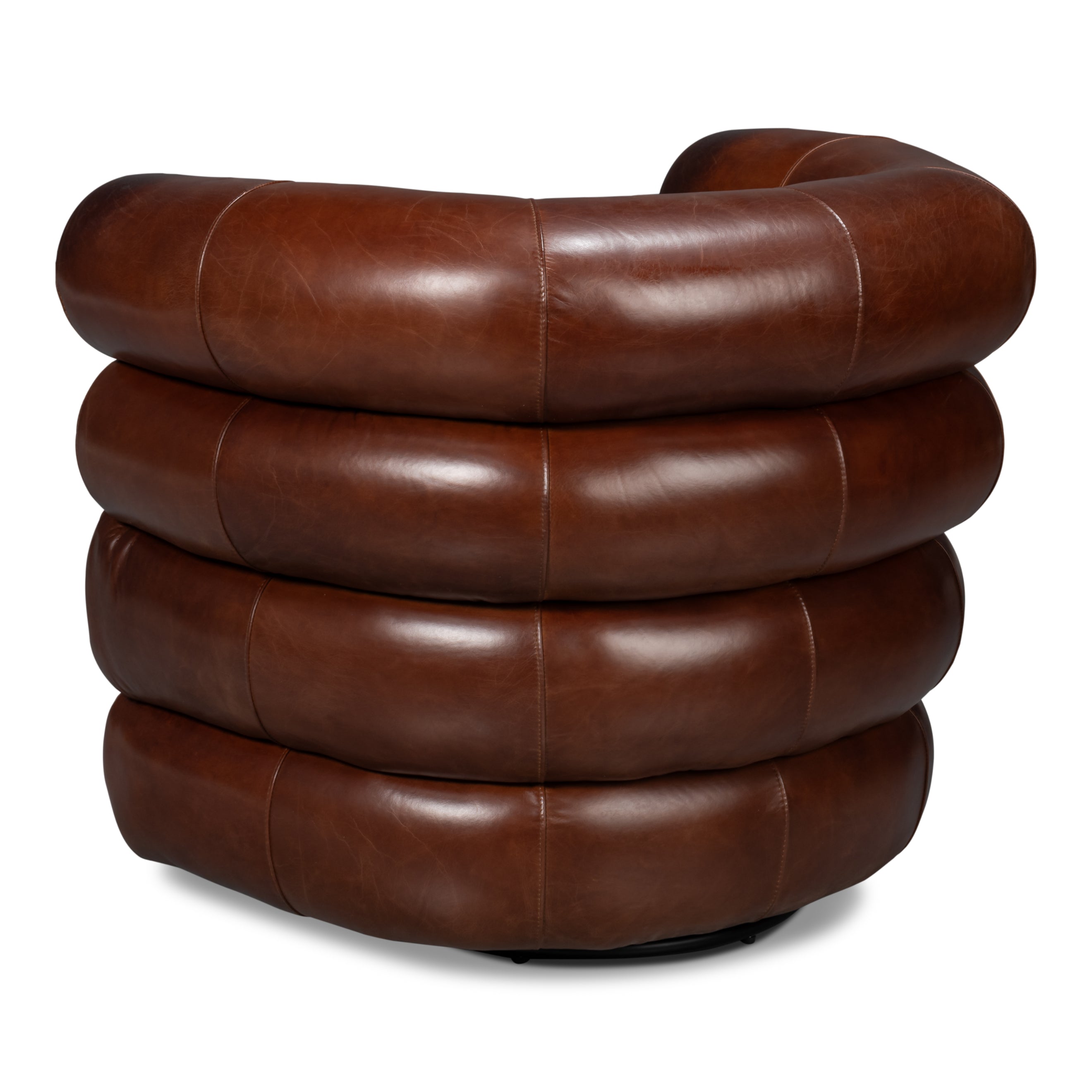 Rondo Leather Swivel Chair