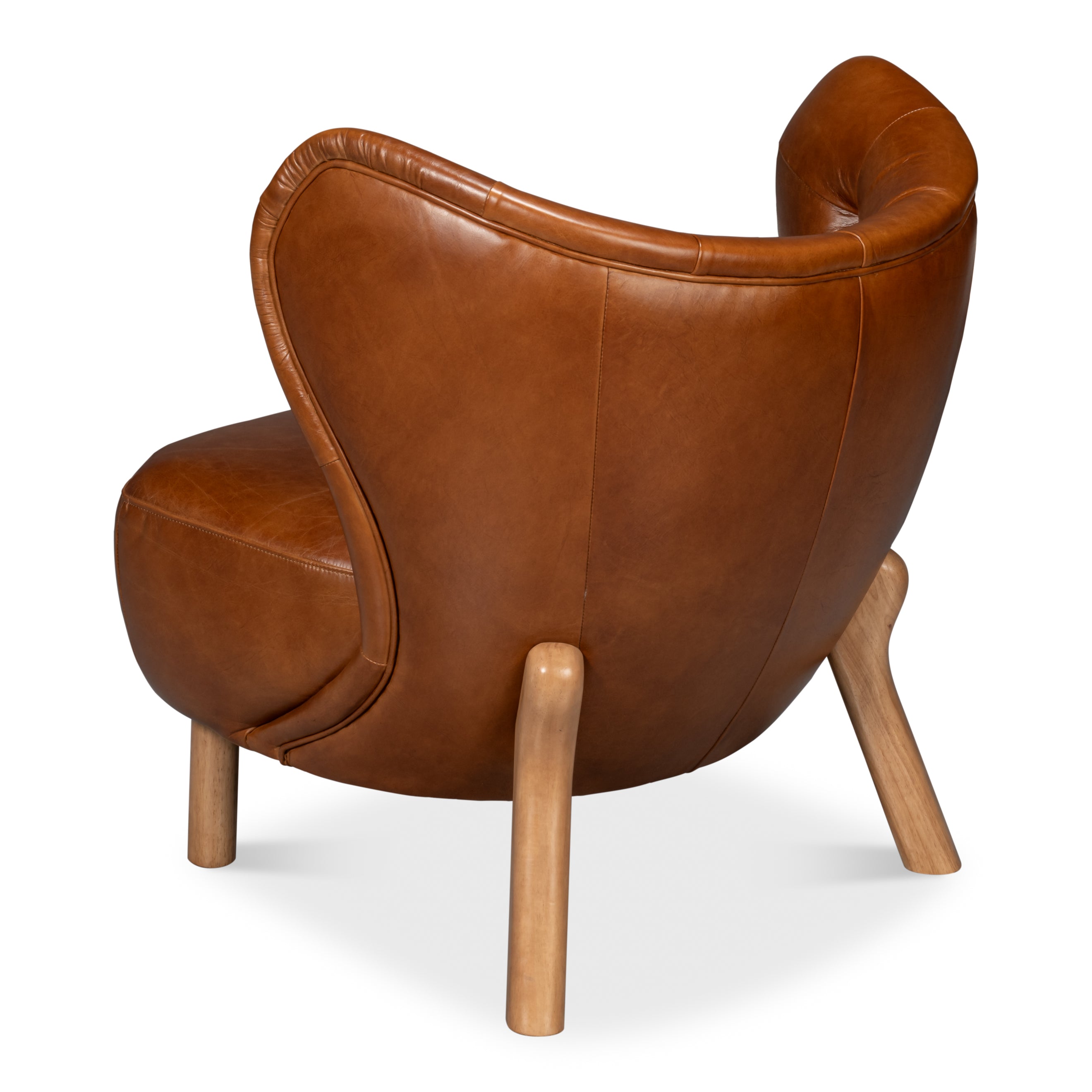 Diddy Leather Chair - Havana Brown