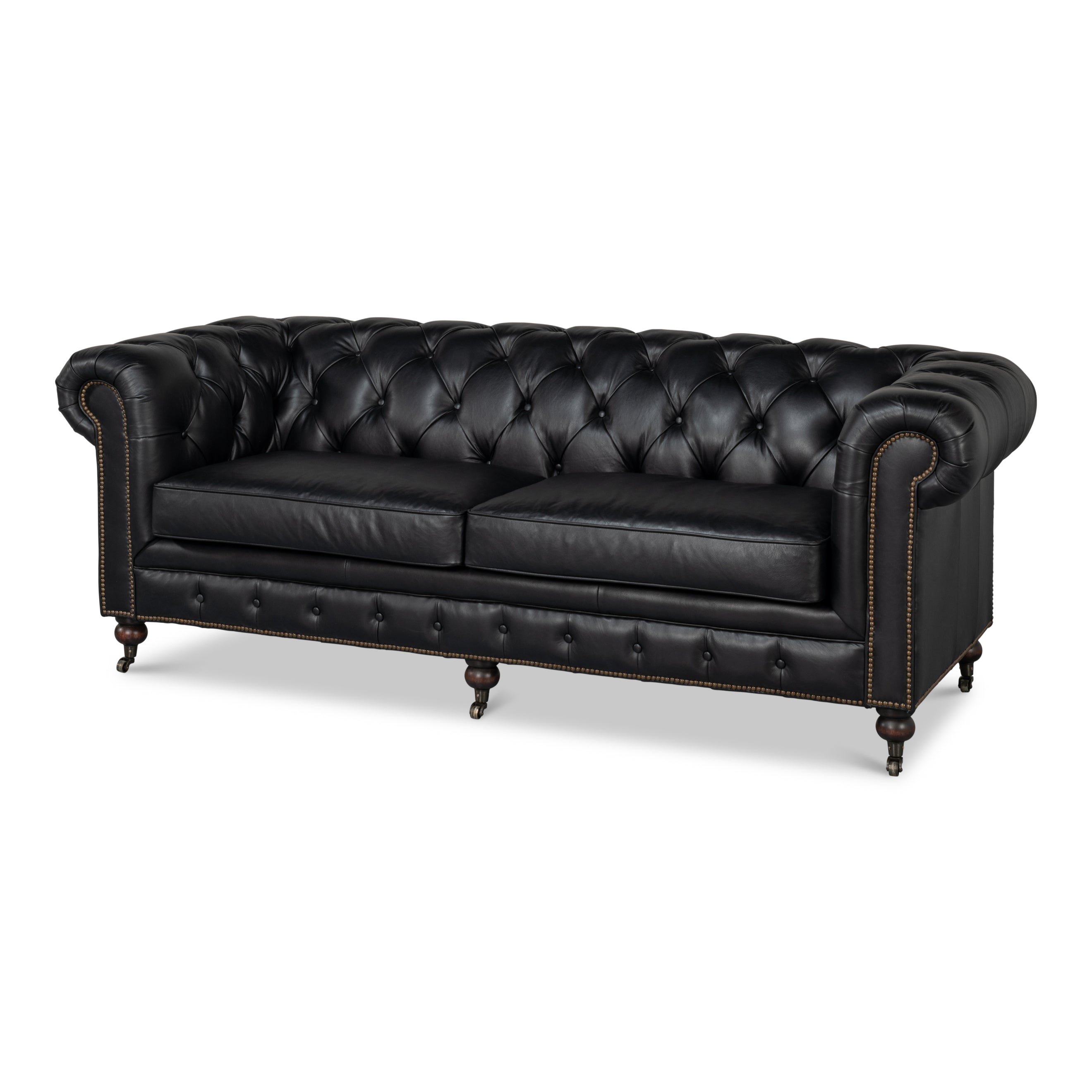 Castered Chesterfield Sofa