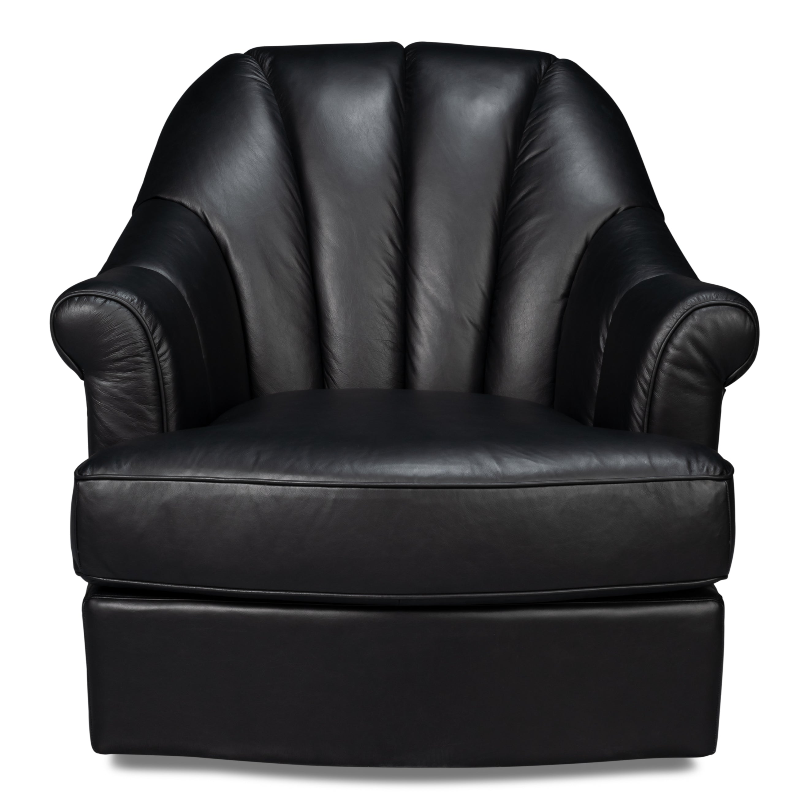 Scoth Swivel Chair in Distilled Leather