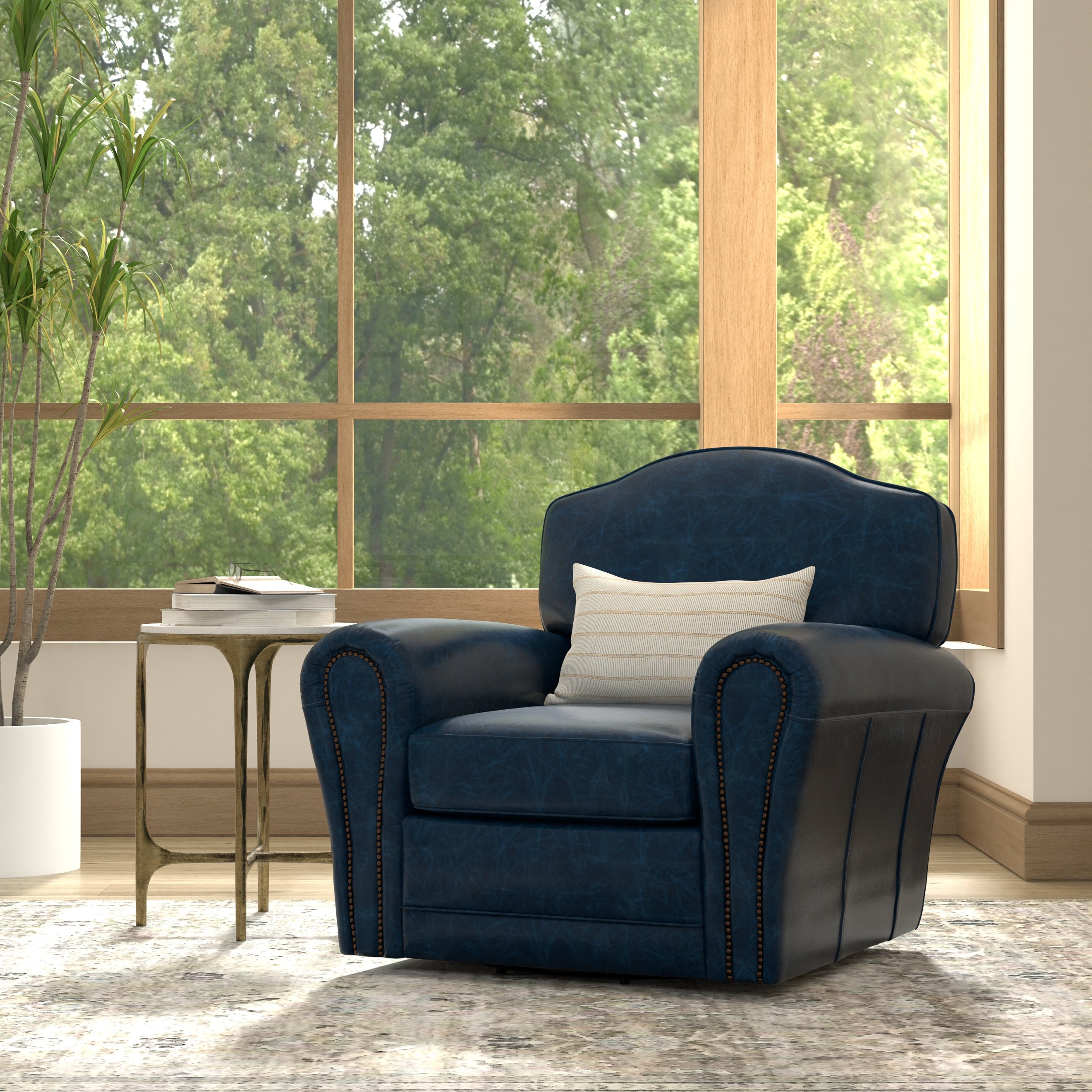 Elite French Club Swivel Chair