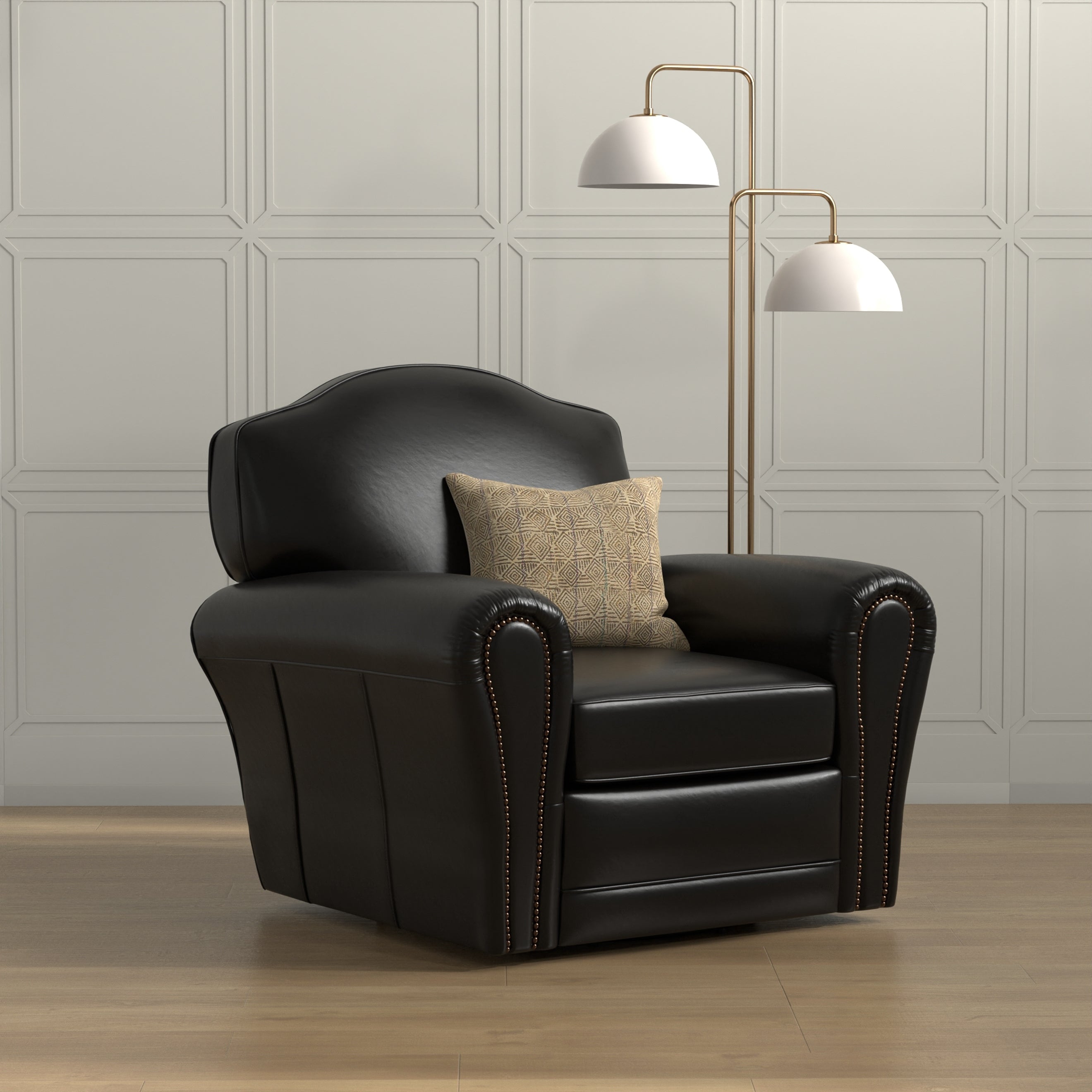 Elite French Club Swivel Chair