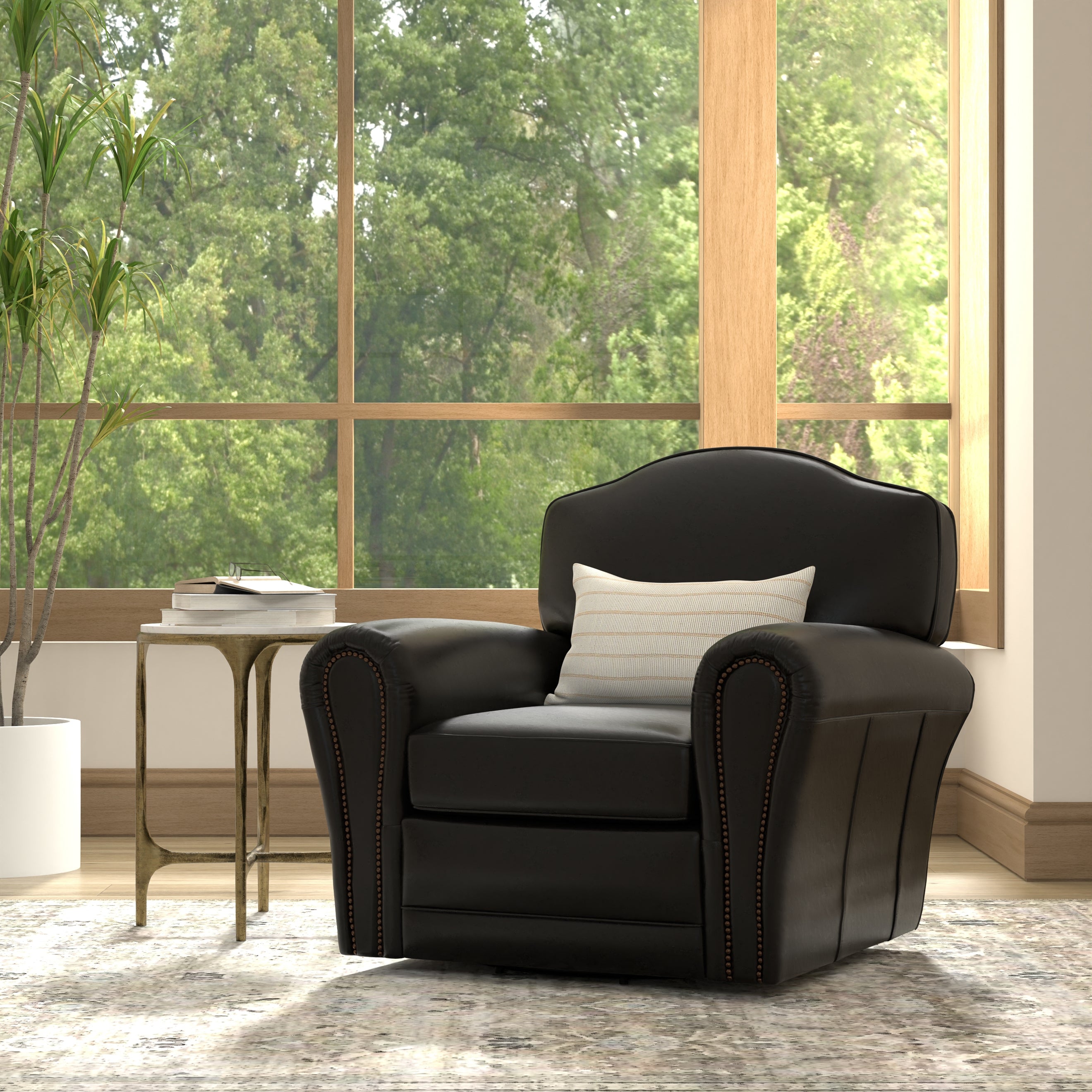 Elite French Club Swivel Chair