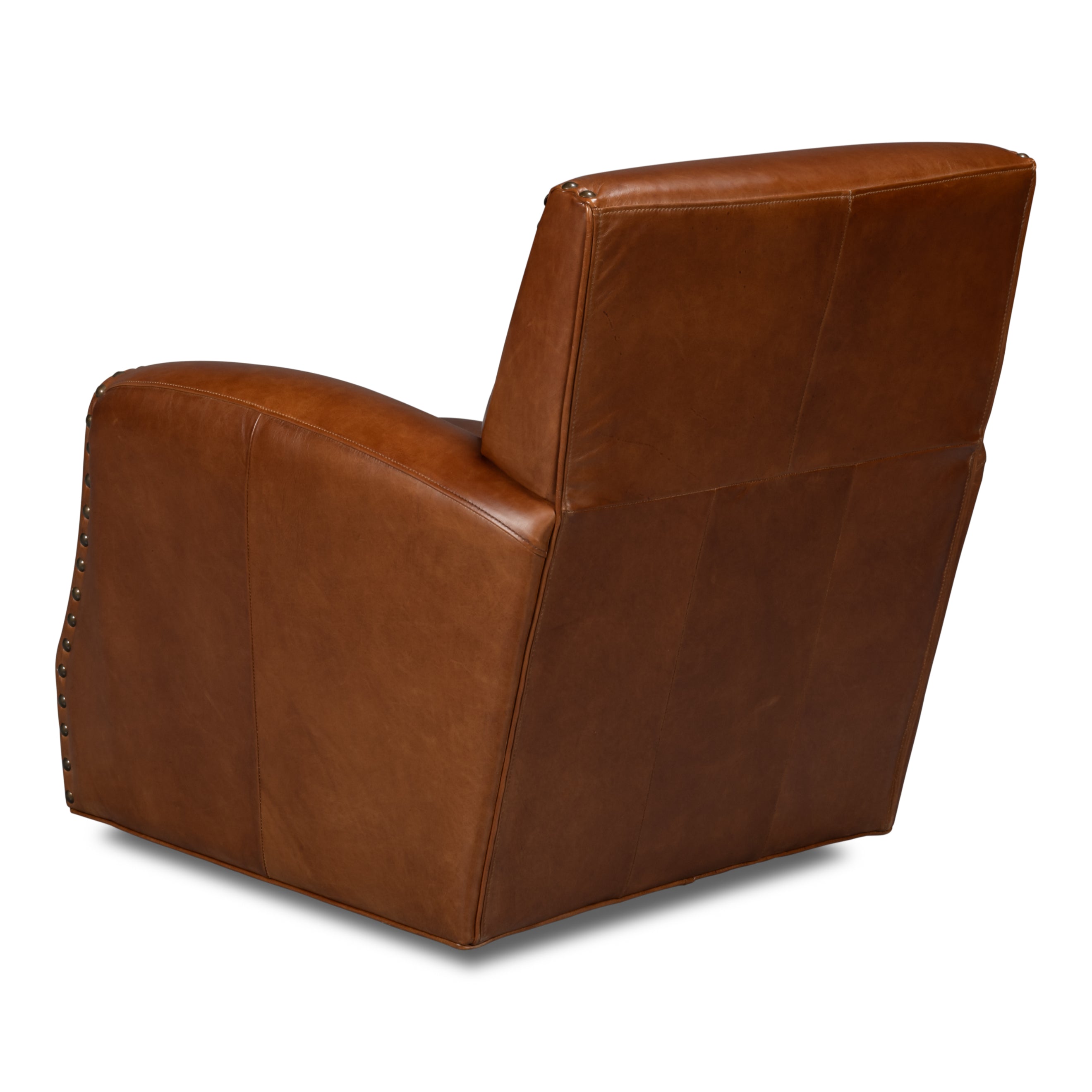 Taft Leather Swivel Chair