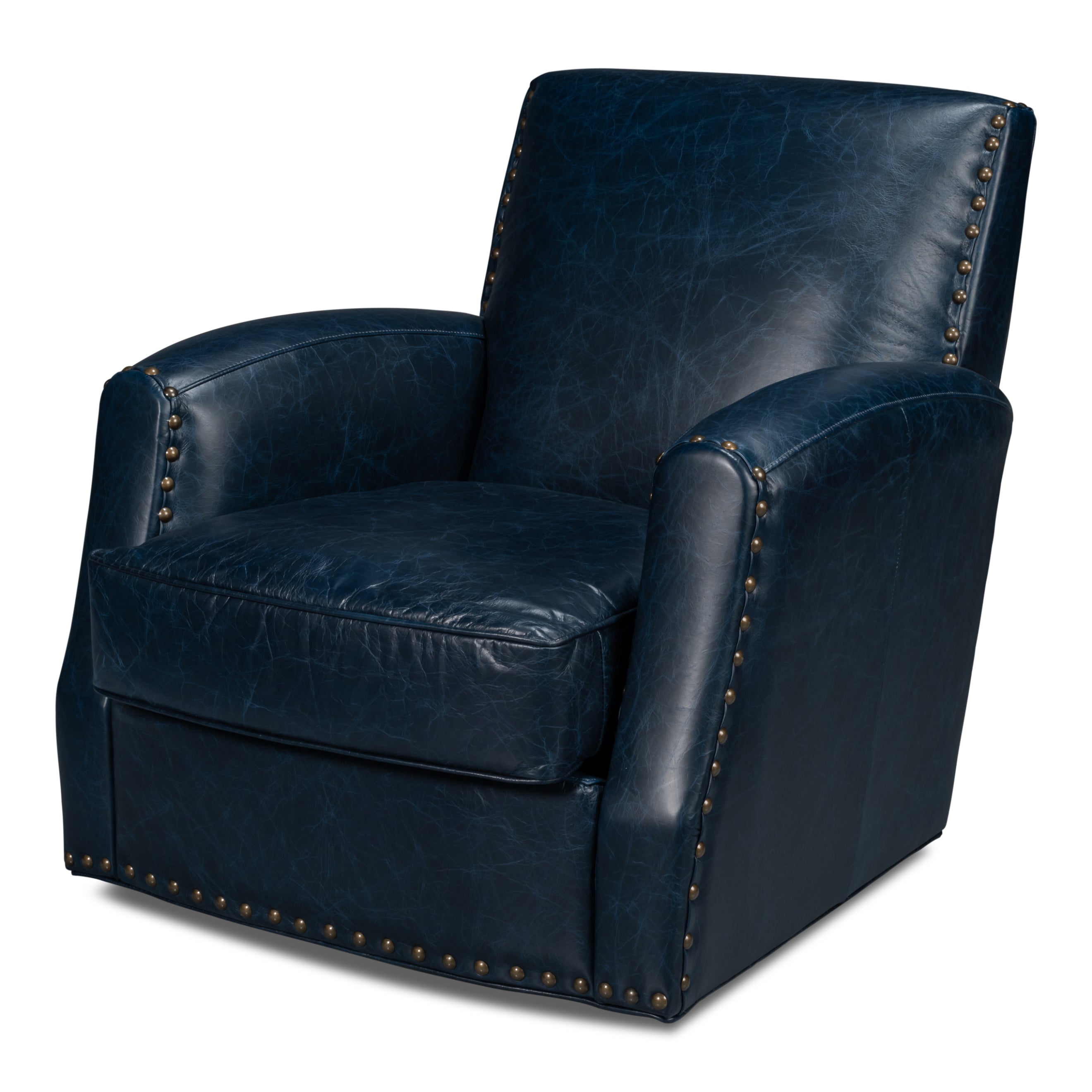 Taft Leather Swivel Chair