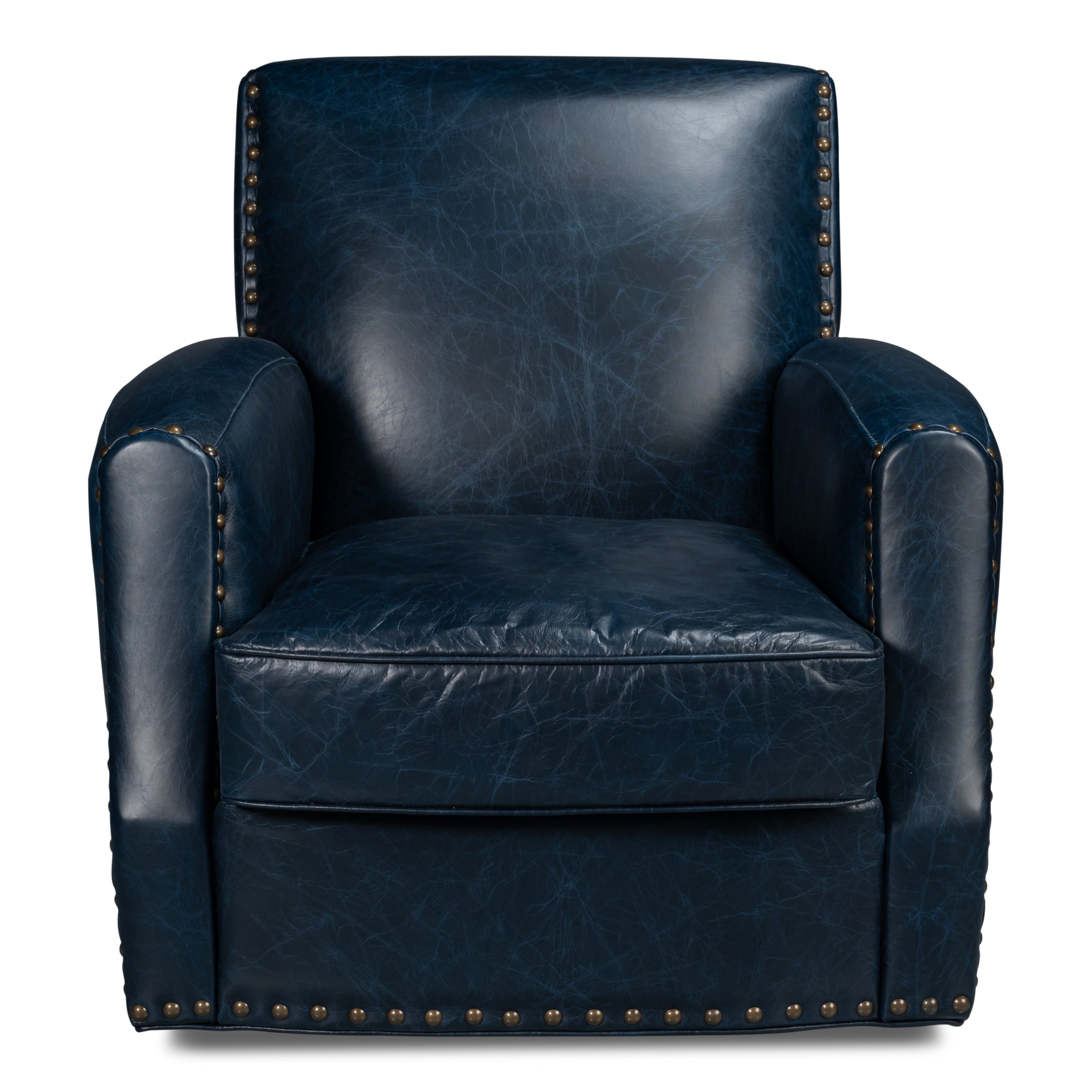 Taft Leather Swivel Chair