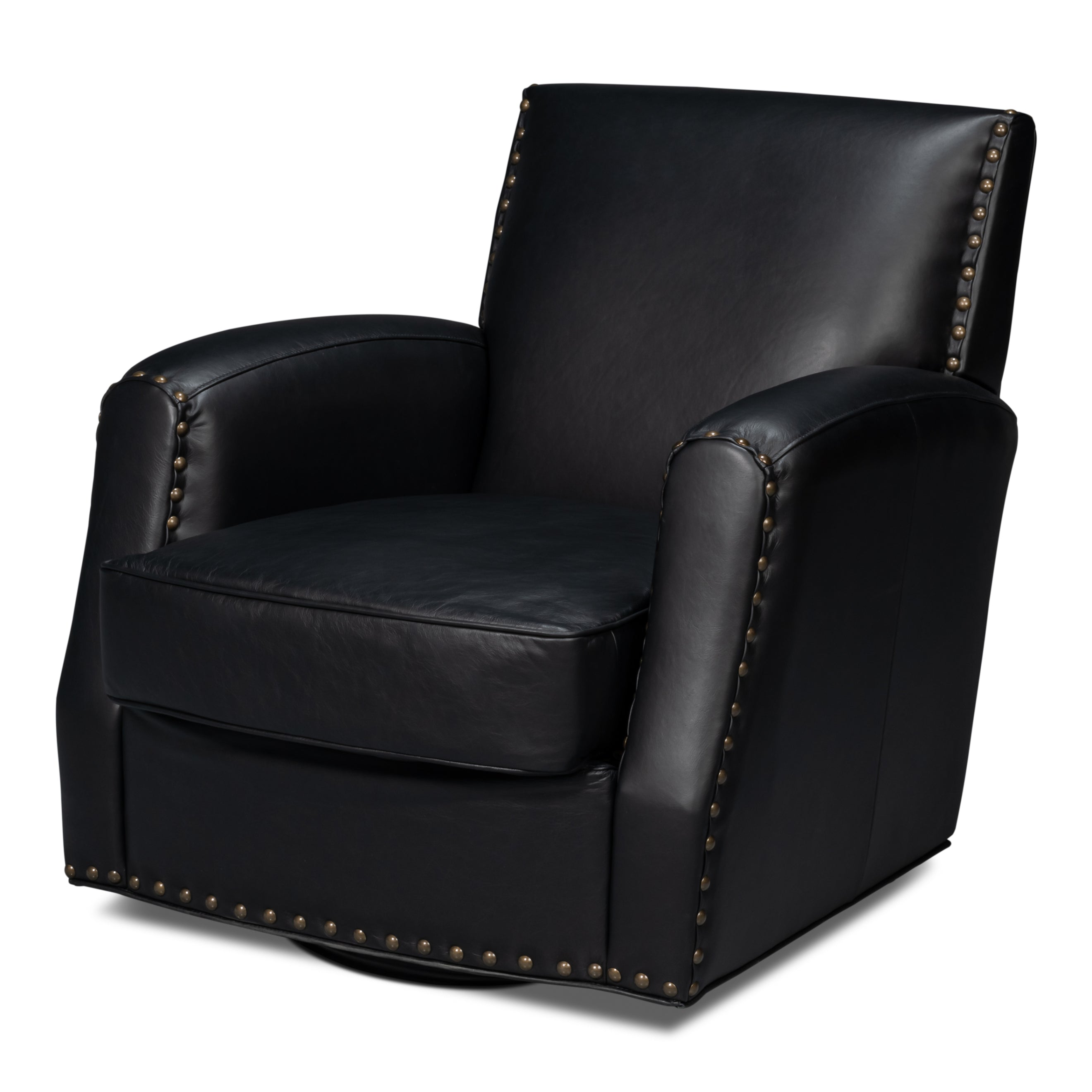 Taft Leather Swivel Chair