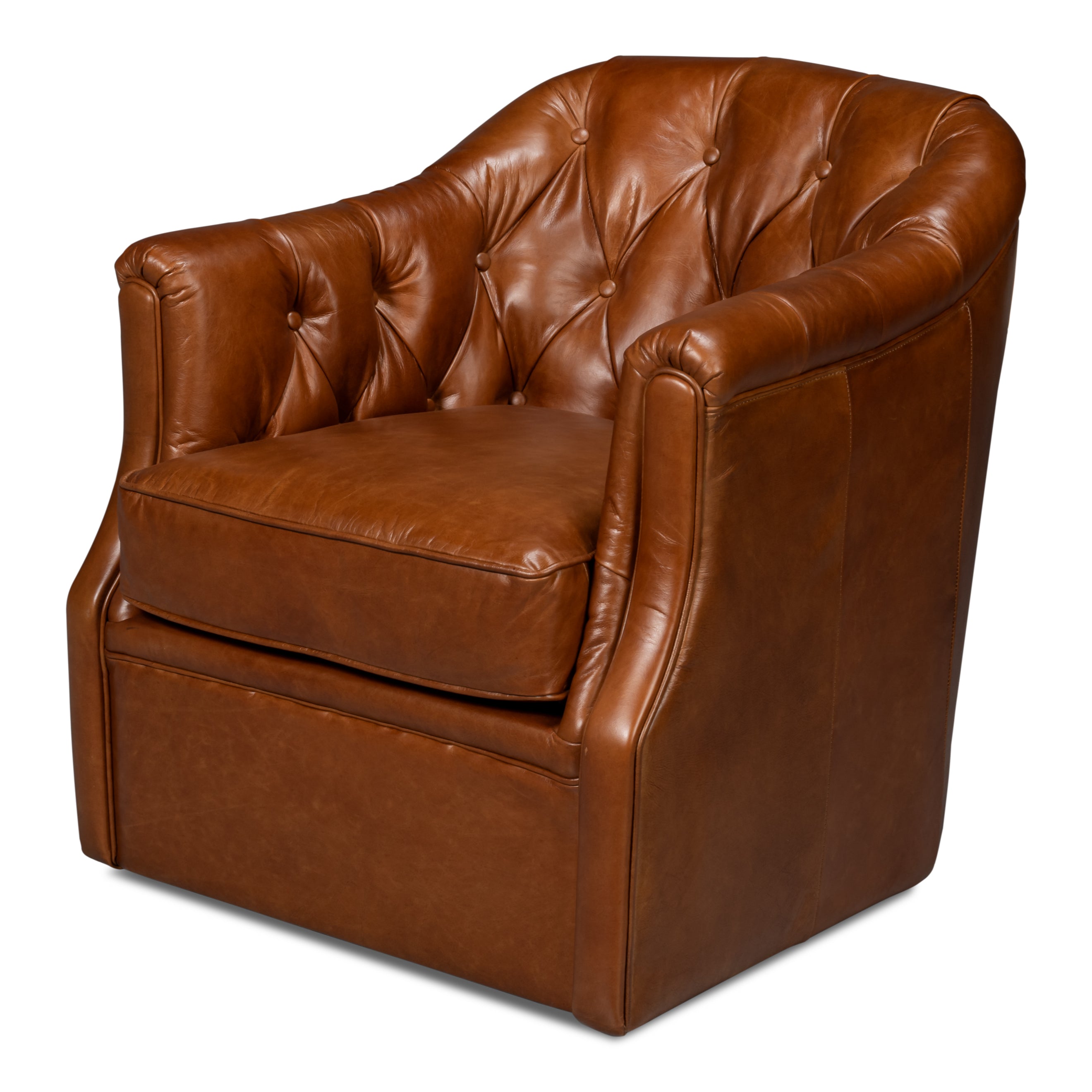 Coolidge Leather Swivel Chair