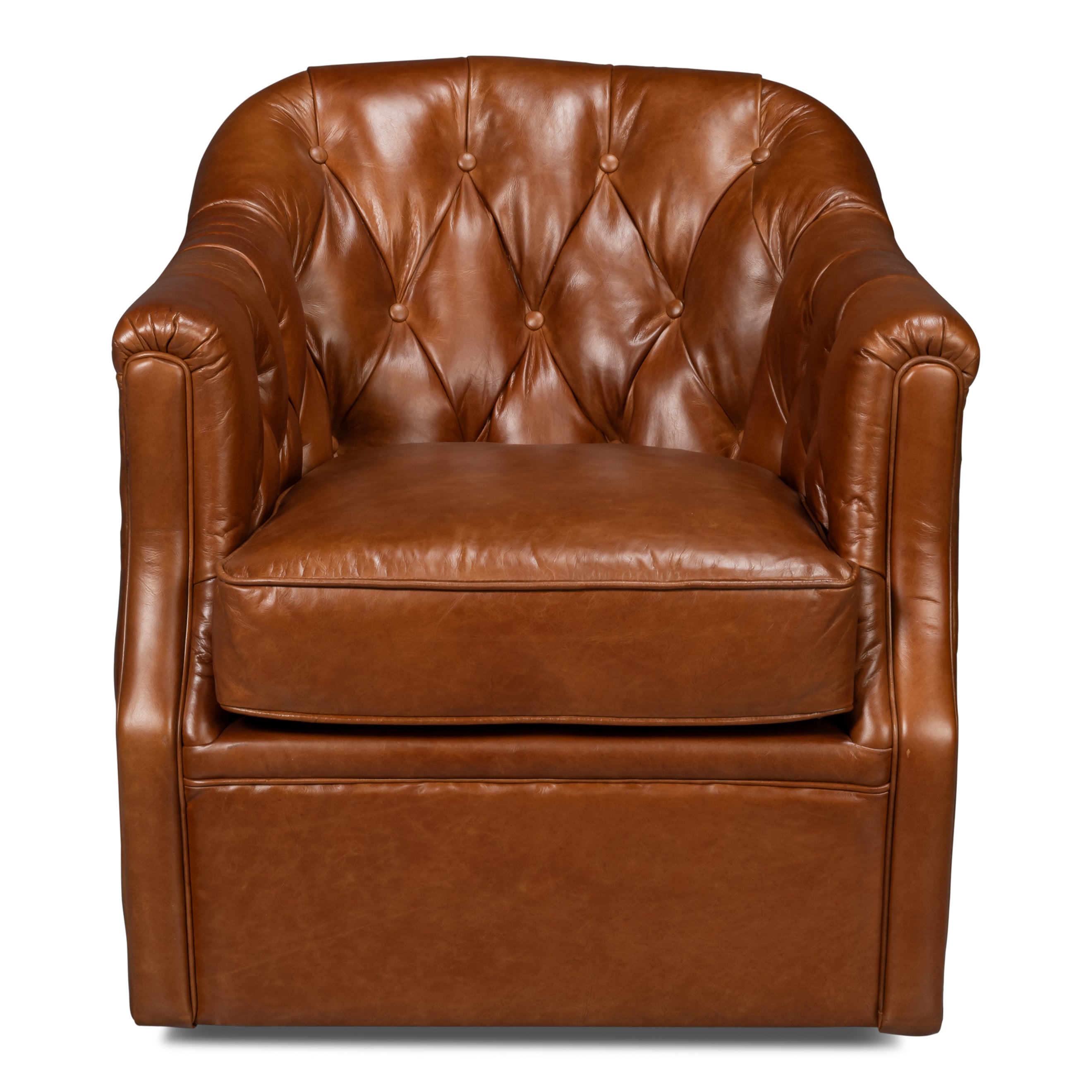 Coolidge Leather Swivel Chair