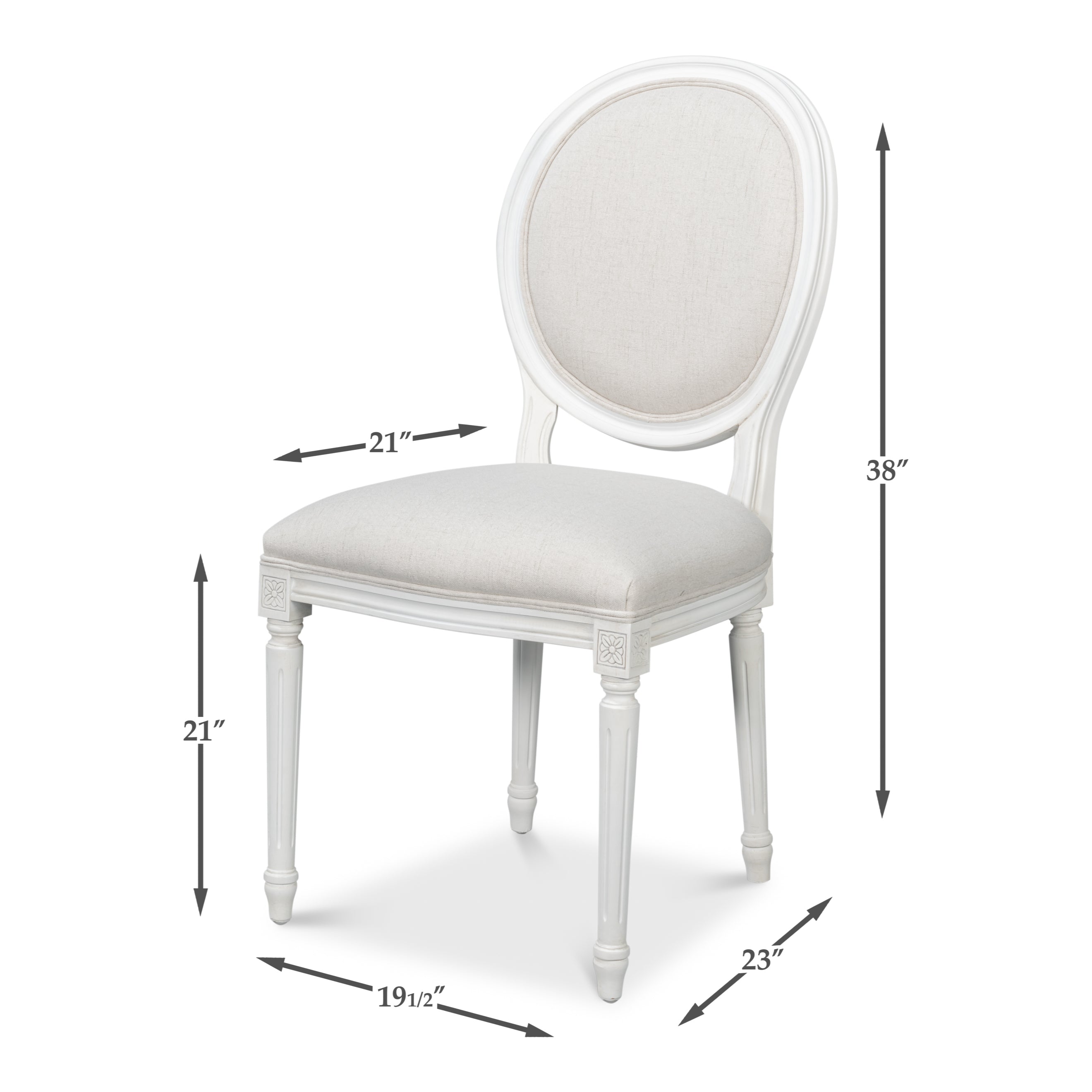 Hugo Oval Side Chair - Set of 2