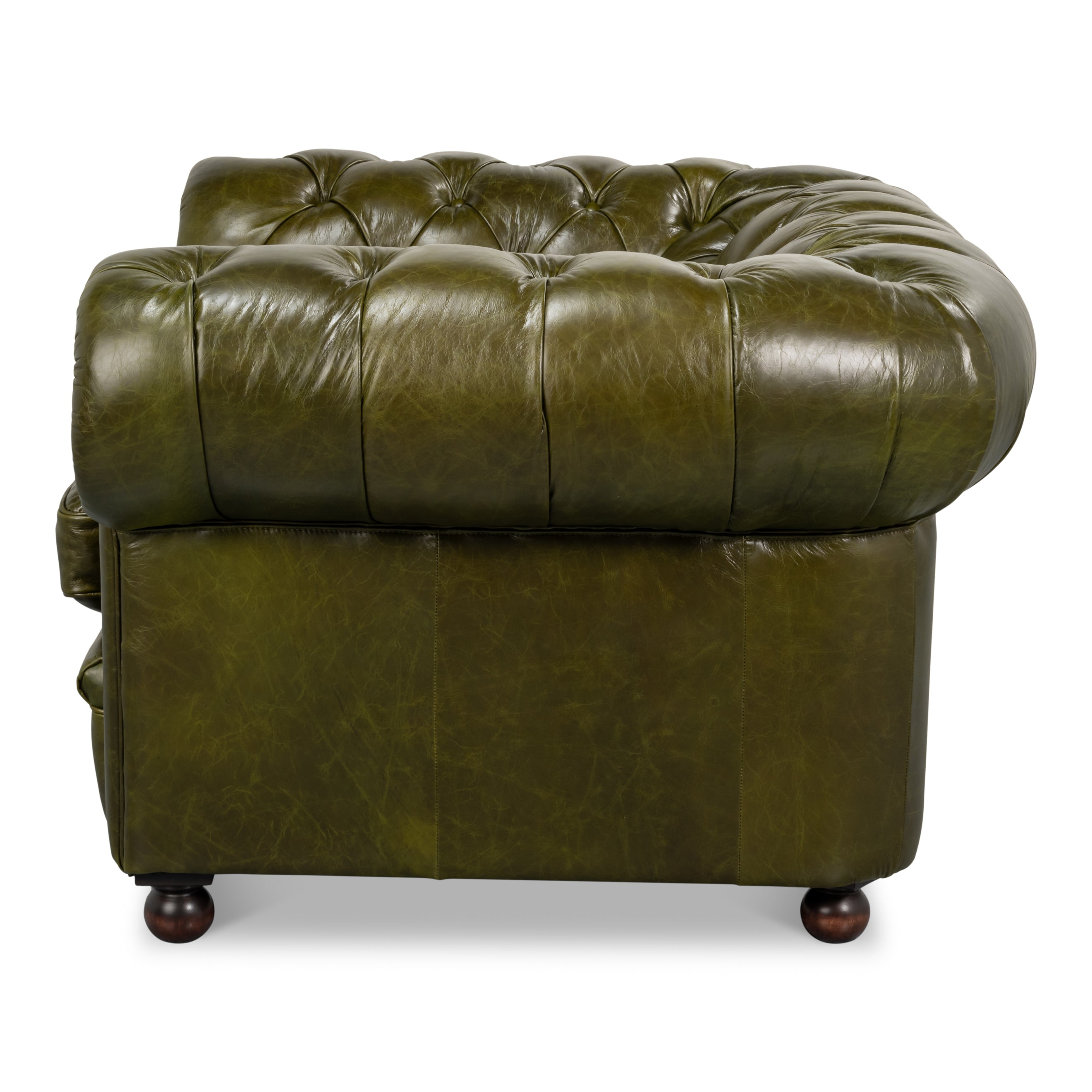 Savile Leather Chair - Green