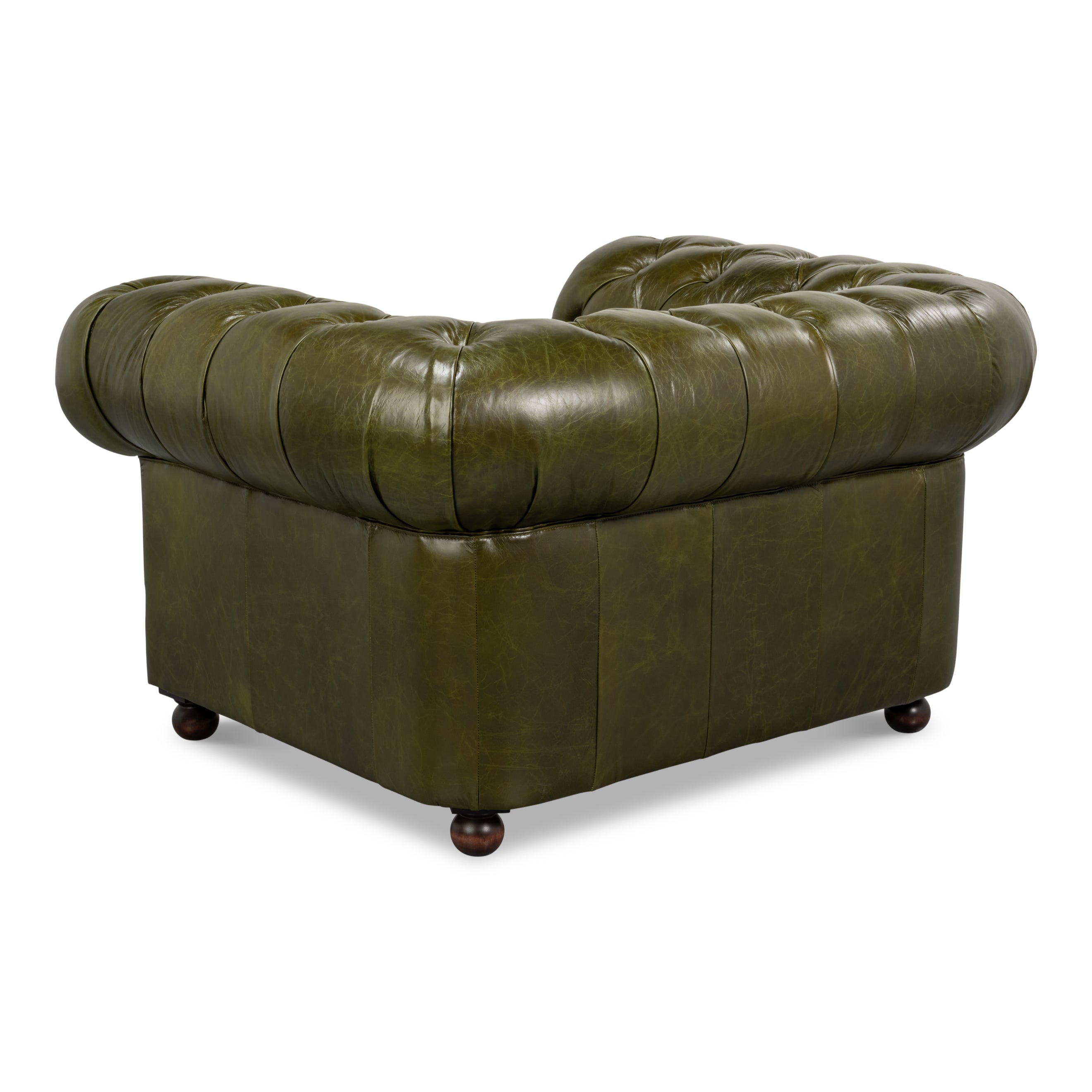 Savile Leather Chair - Green