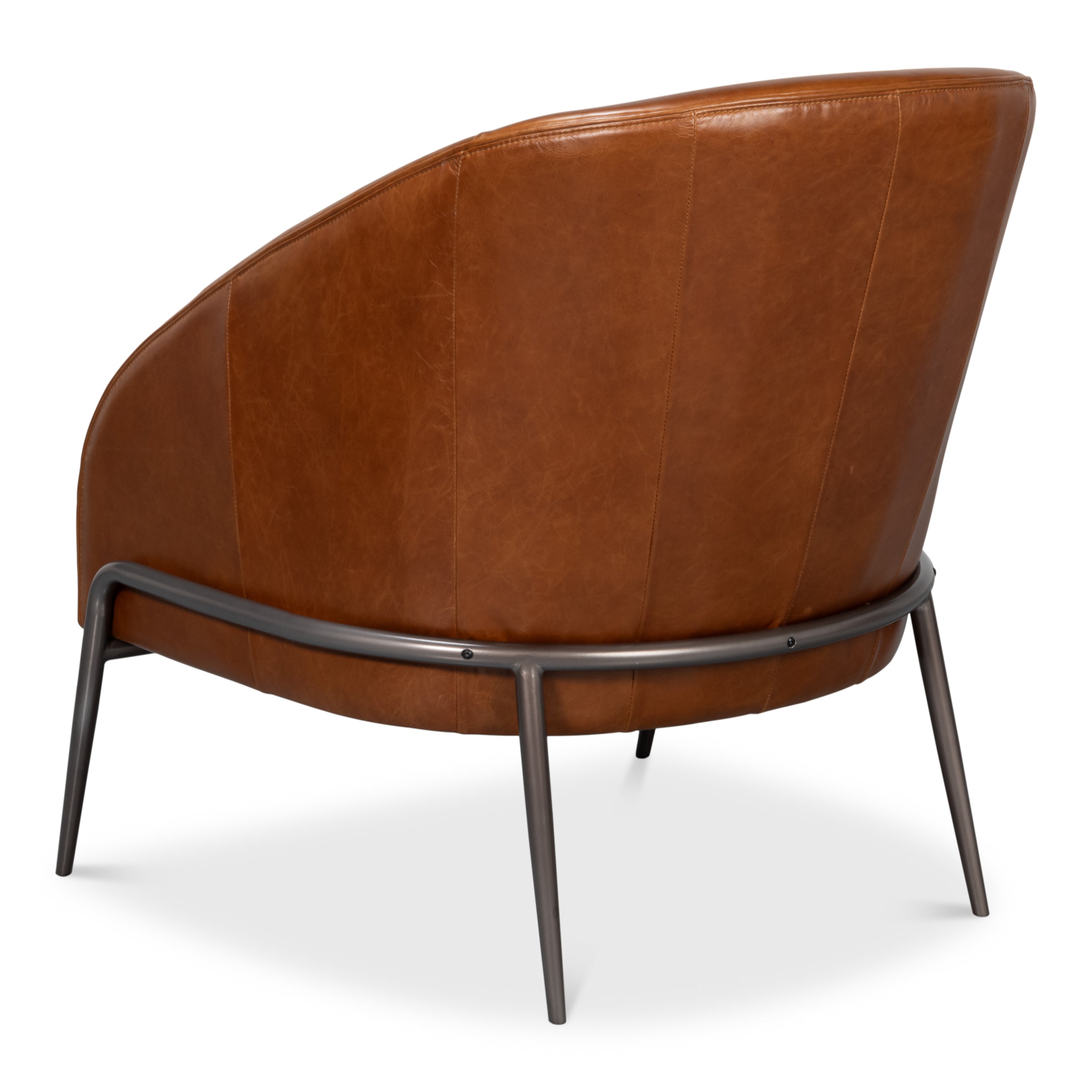 Simmons Leather Chair - Havana Brown