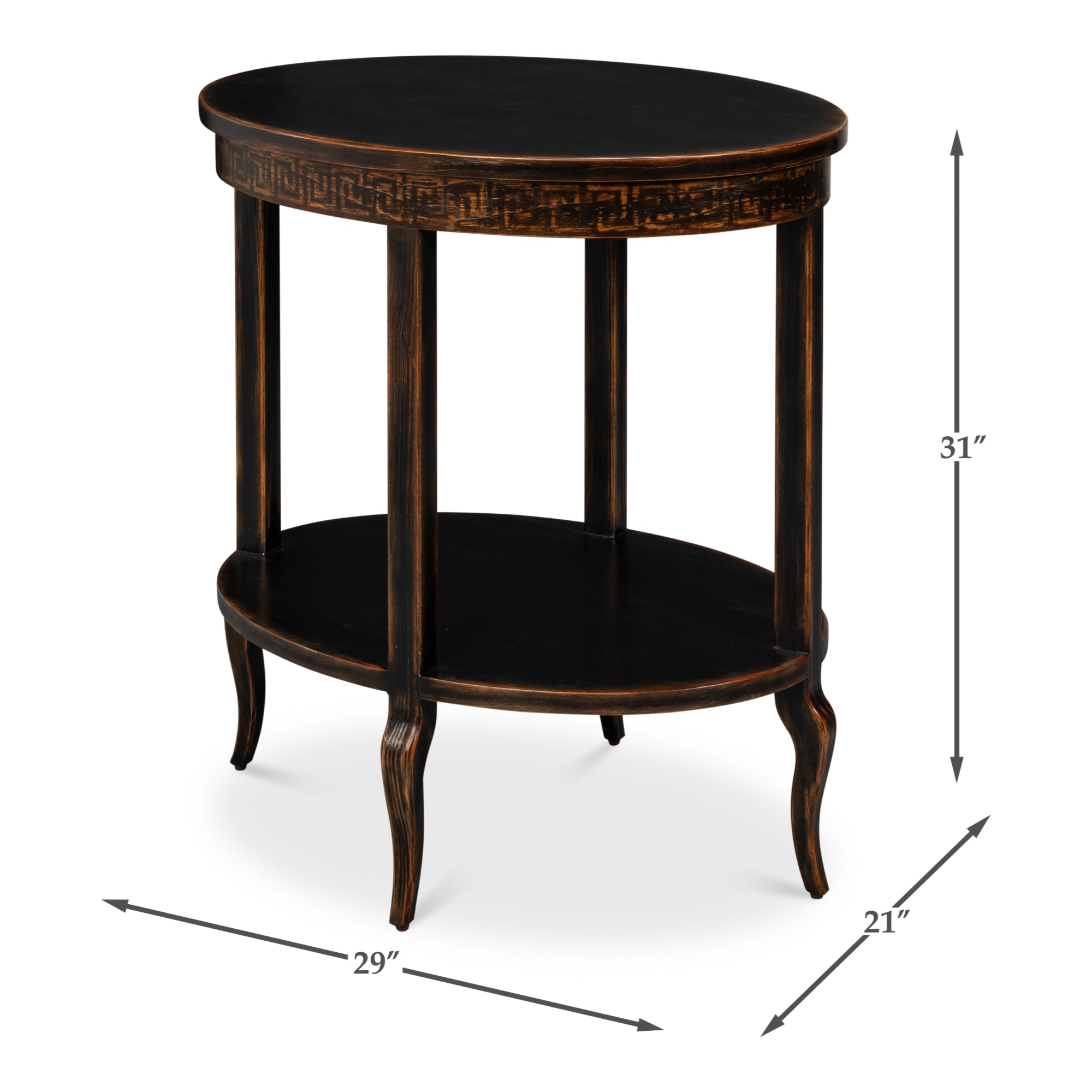 Golden Rim Side Table