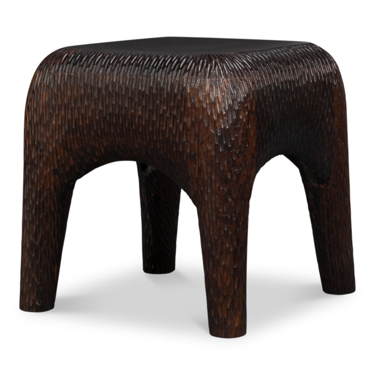 Molten Carved Side Table