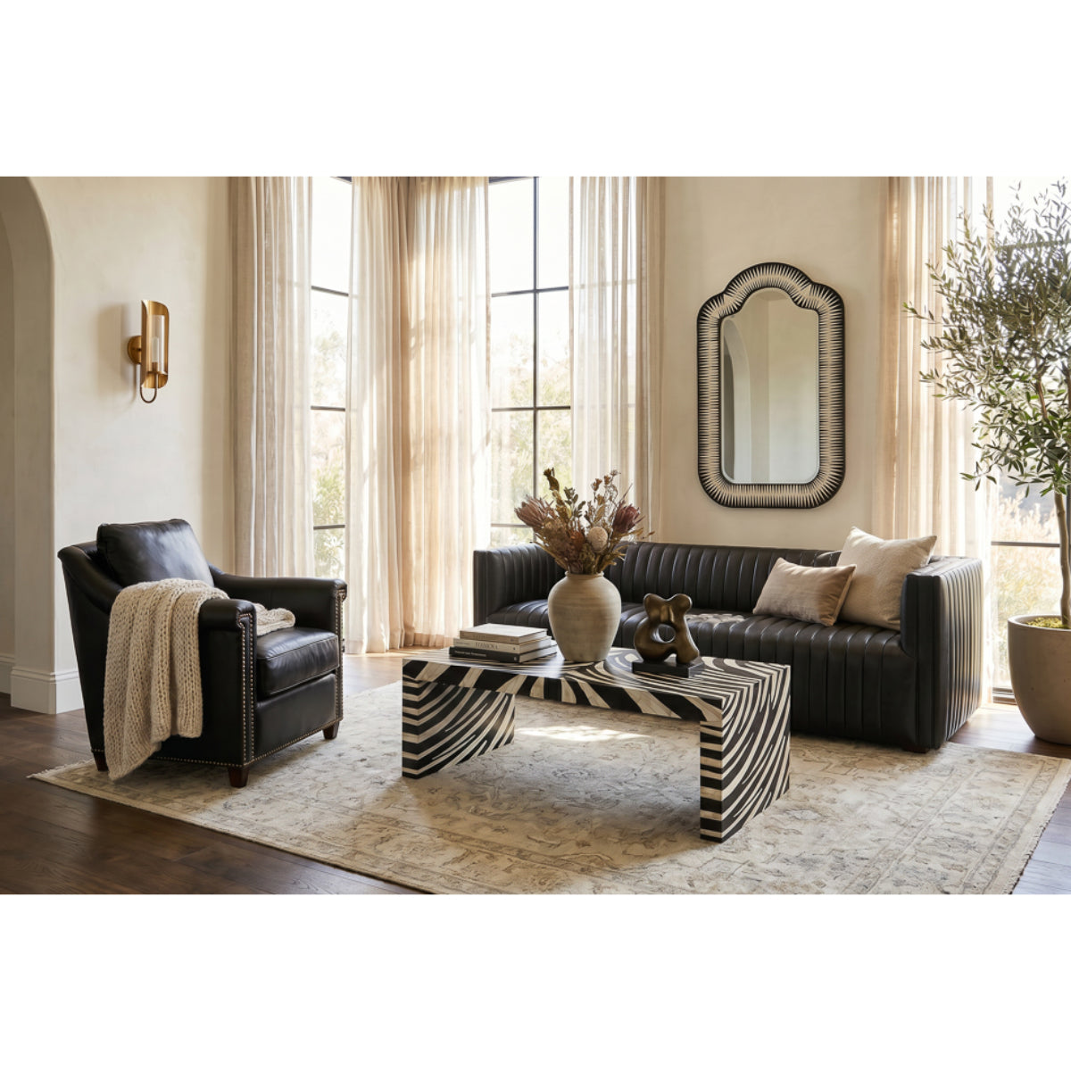 Meridian Bone Inlay Cocktail Table