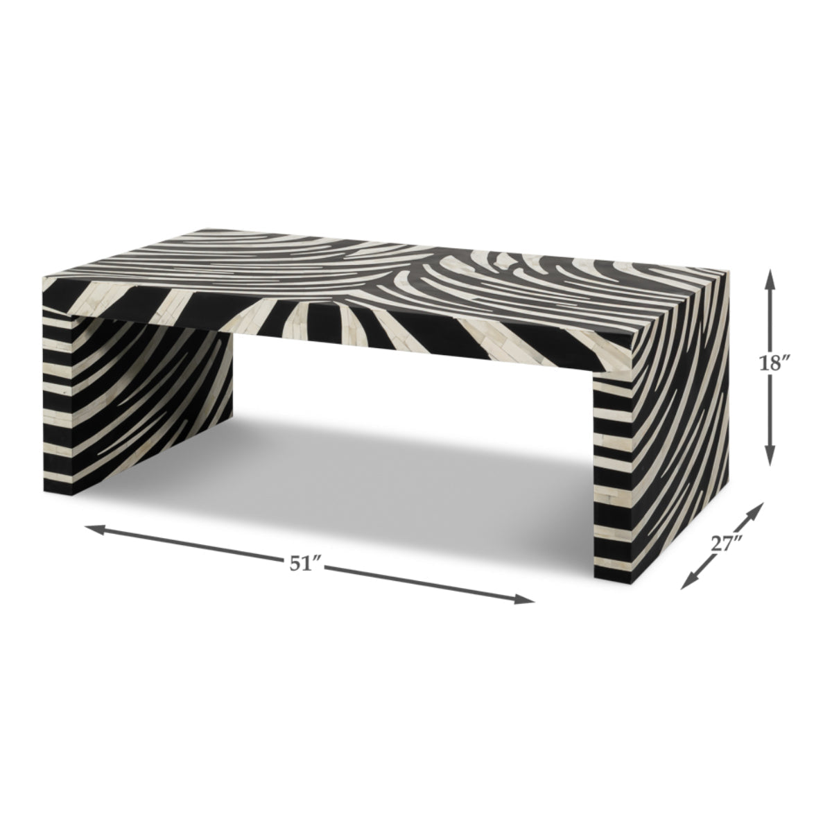 Meridian Bone Inlay Cocktail Table