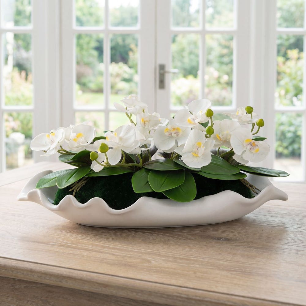 Uttermost Opulence Orchid Centerpiece with Bowl