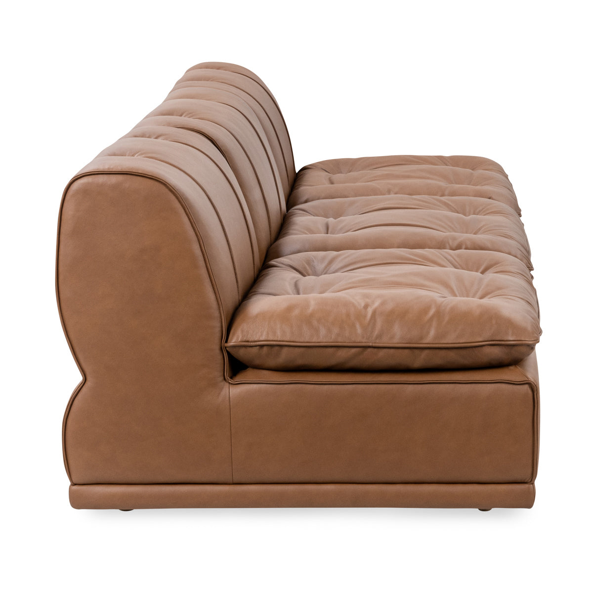 Haven Leather Modular Sofa - Toffee Brown