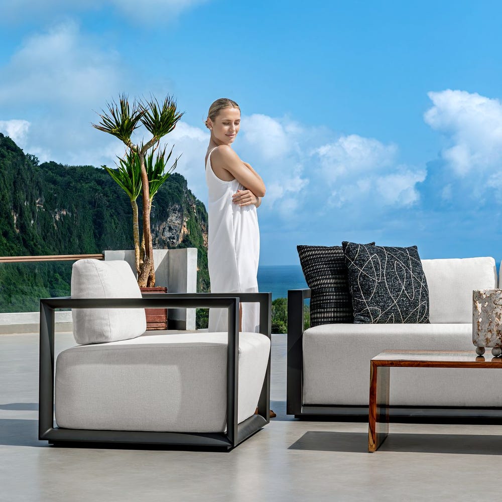 Uttermost Loopy Loop Outdoor Onyx Pillow