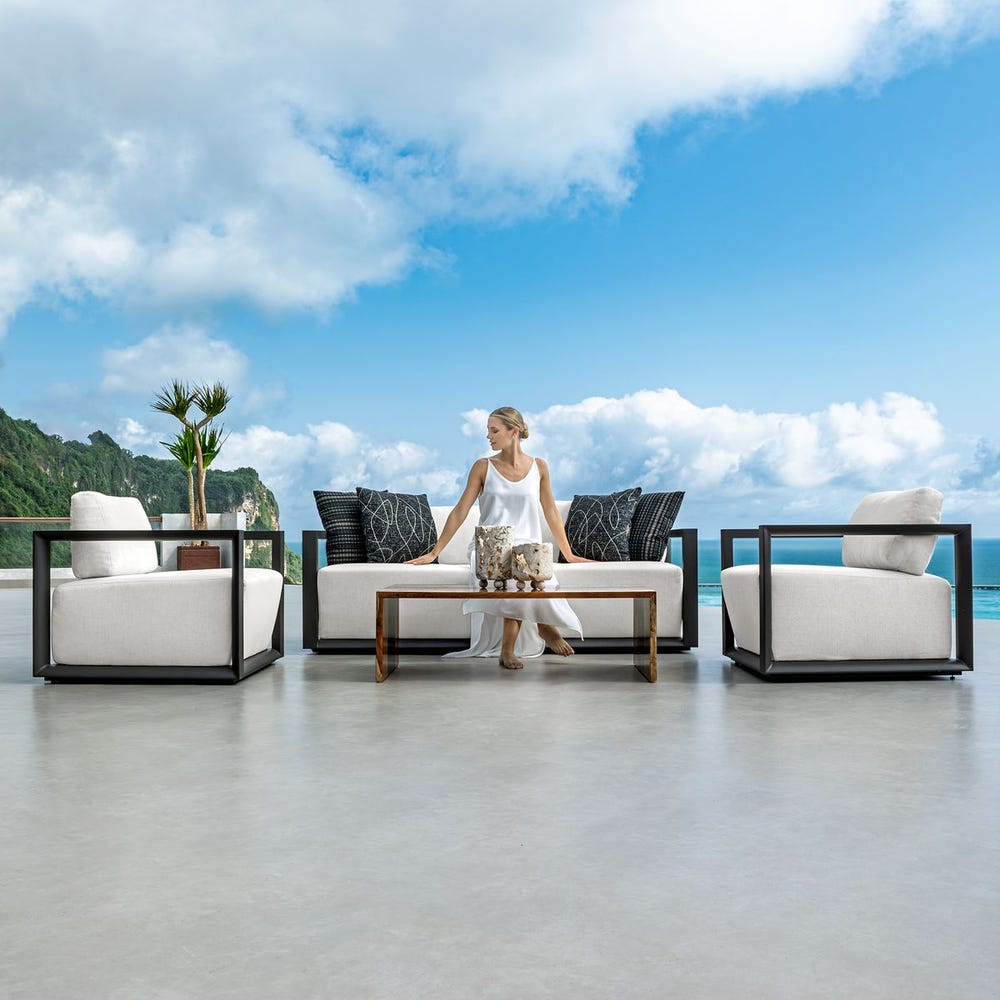 Uttermost Loopy Loop Outdoor Onyx Pillow
