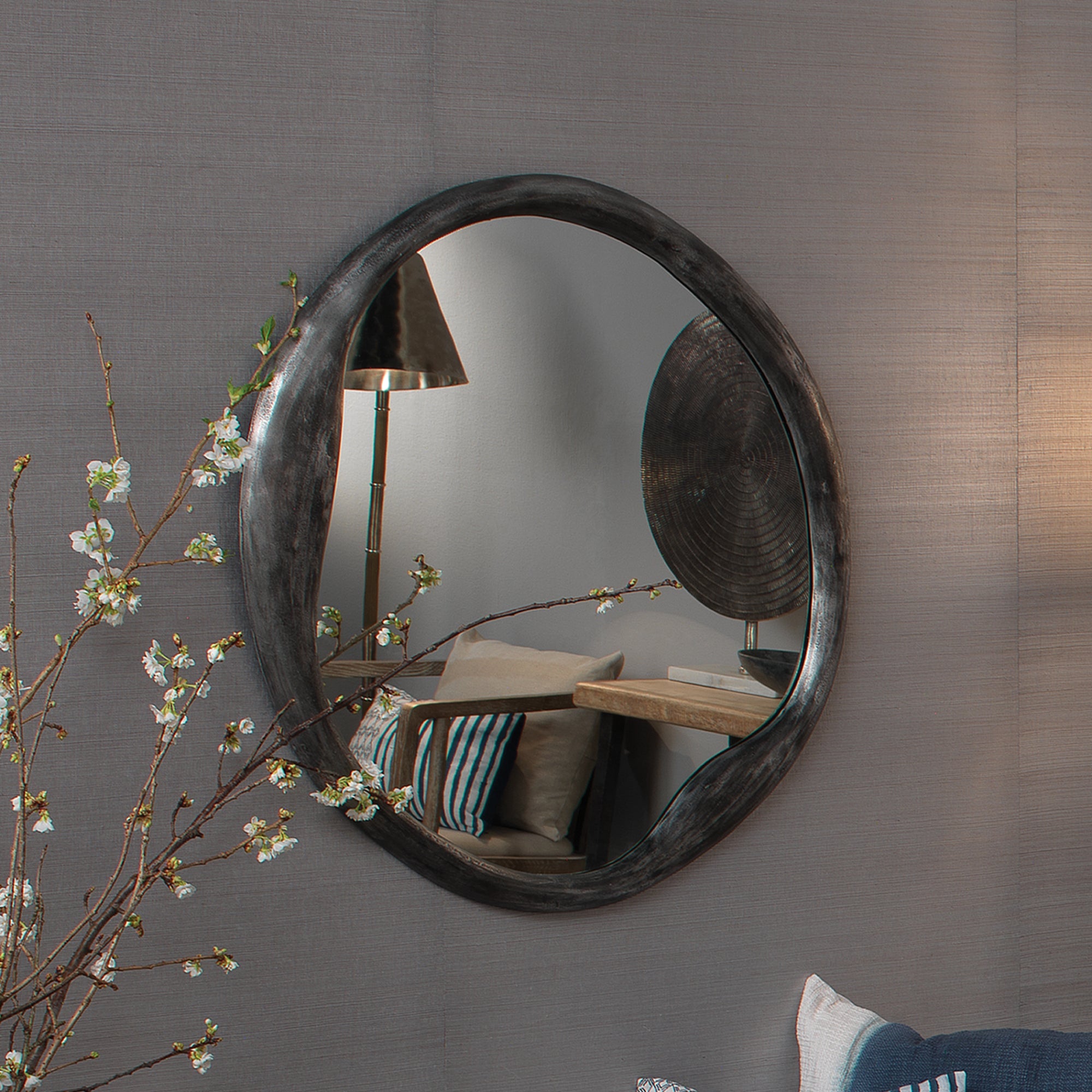 Organic Round Mirror Mirrors Jamie Young , Black Friday Sale Jamie Young Furniture Sale, Old Bones Co, Mid Century Furniture Sale, Four Hands Furniture, Black Friday Sale Organic Round Mirror,Gus Sale, Perigold Organic Round Mirror Mirrors Black Friday Sale , Perigold Sale Organic Round Mirror,Organic Round Mirror Lulu and Georgia, Burke Decor Sale Organic Round Mirror, www.oldbonesco.com