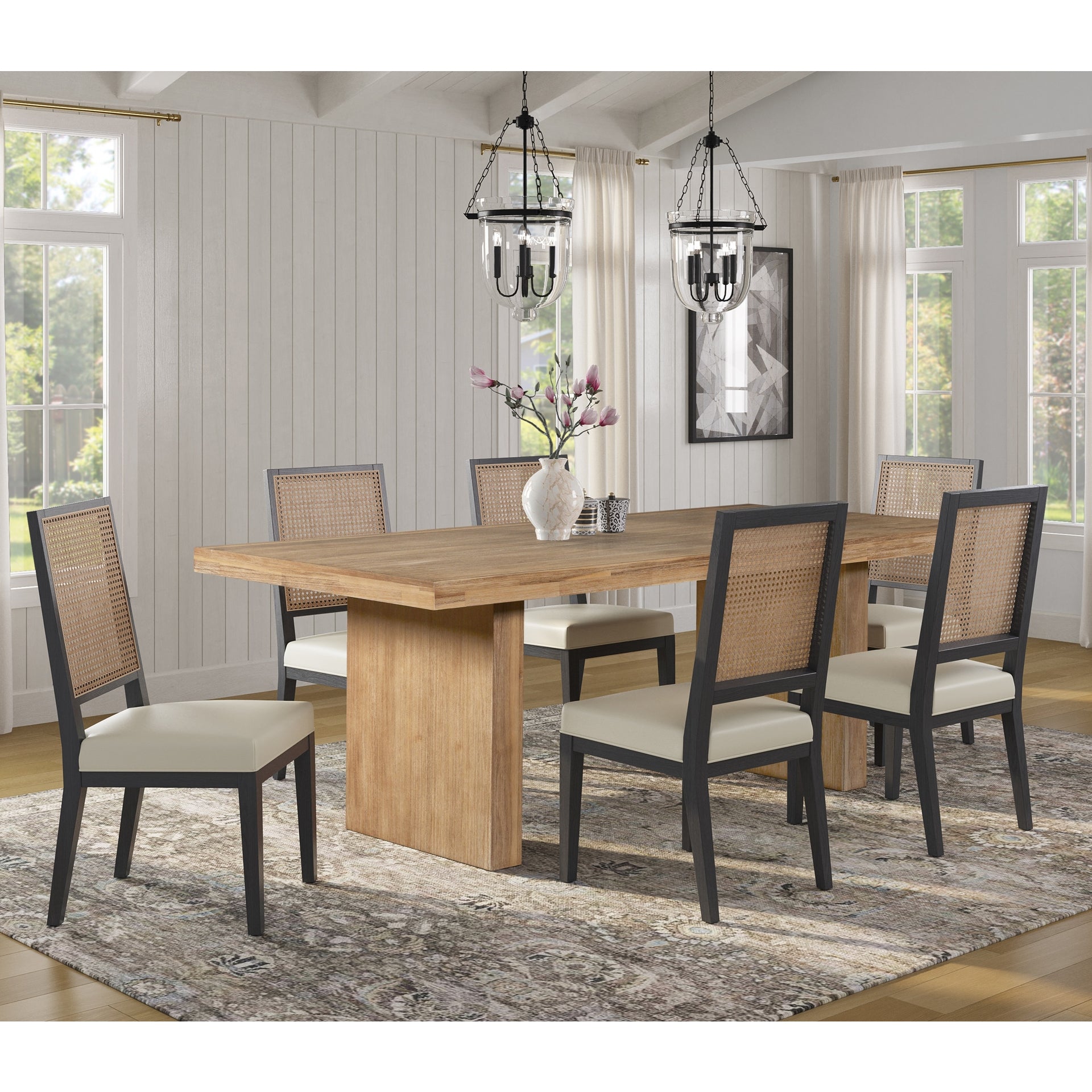 Zerano 84" Dining Table - Brushed Smoke