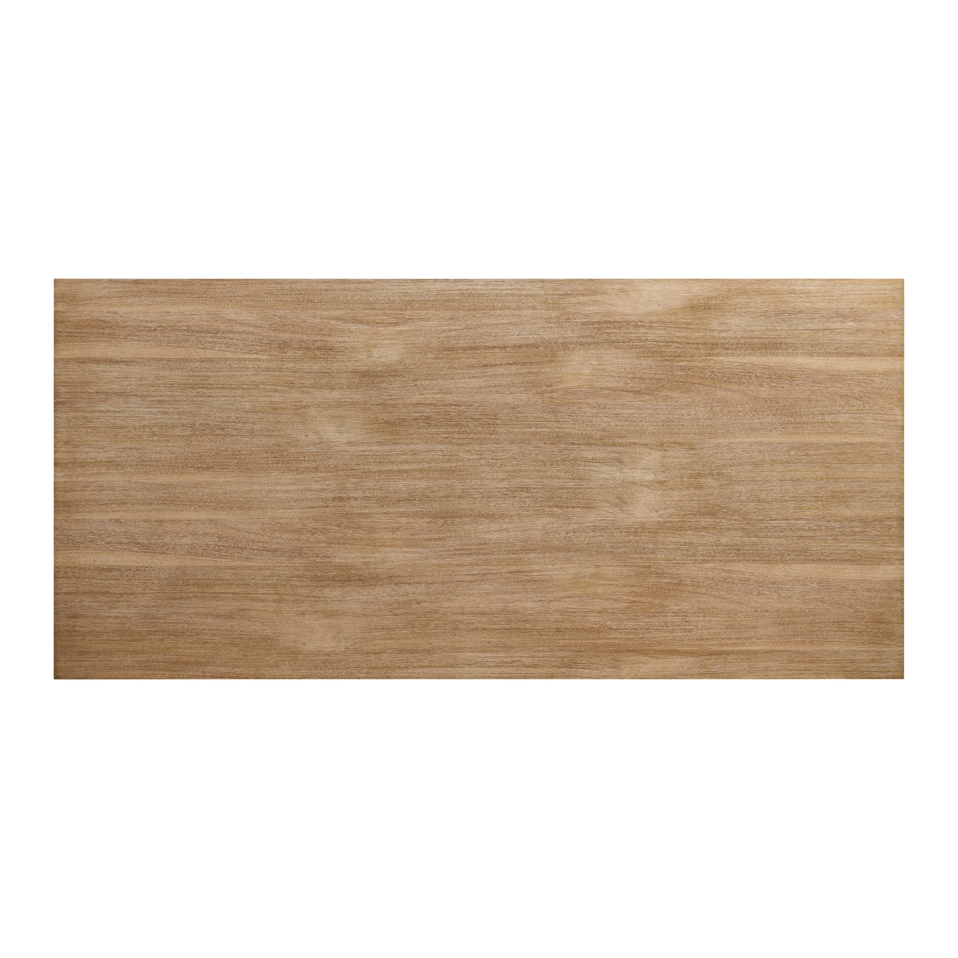 Zerano 84" Cross Legs Dining Table - Brushed Smoke