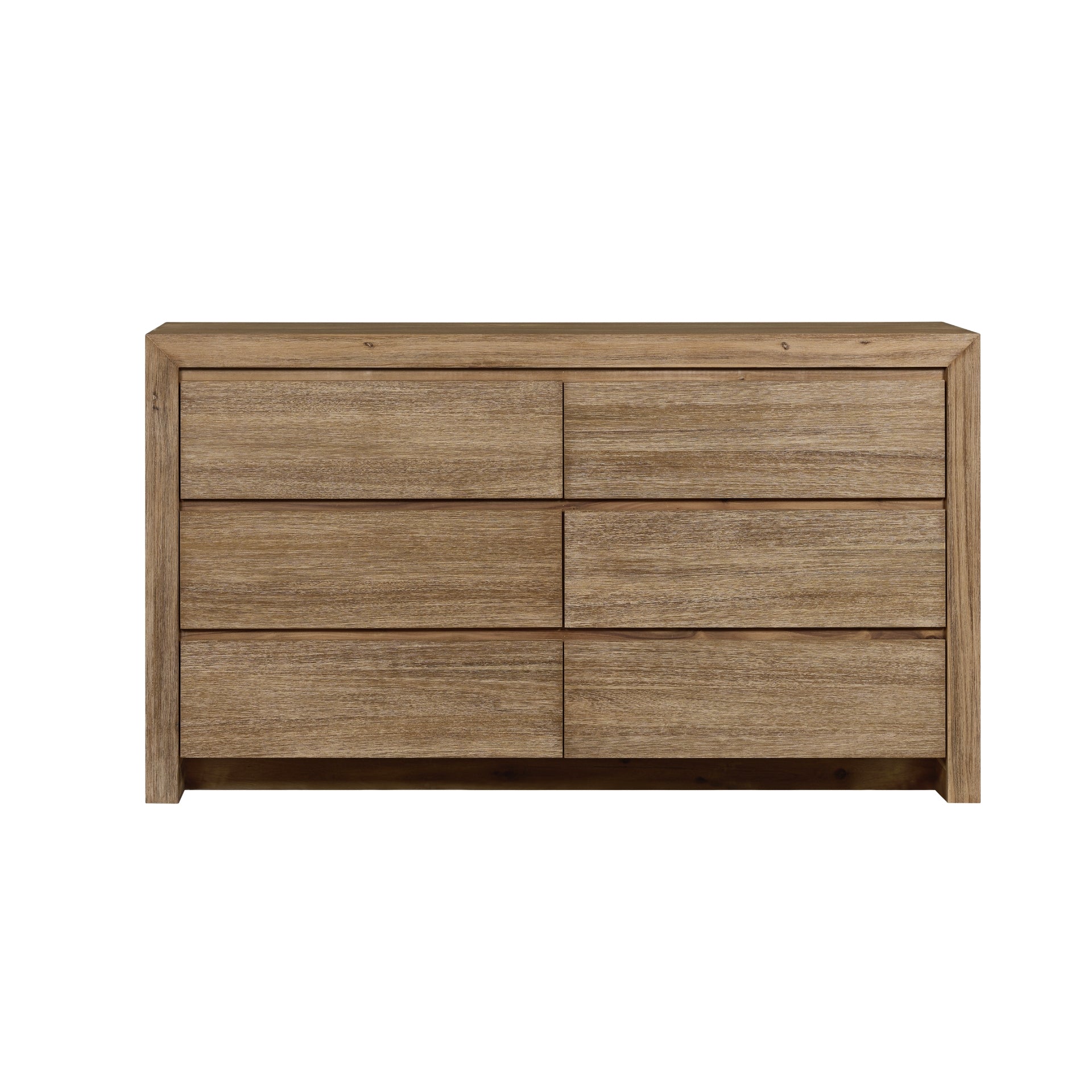 Zerano 6 Drawers Dresser - Brushed Smoke