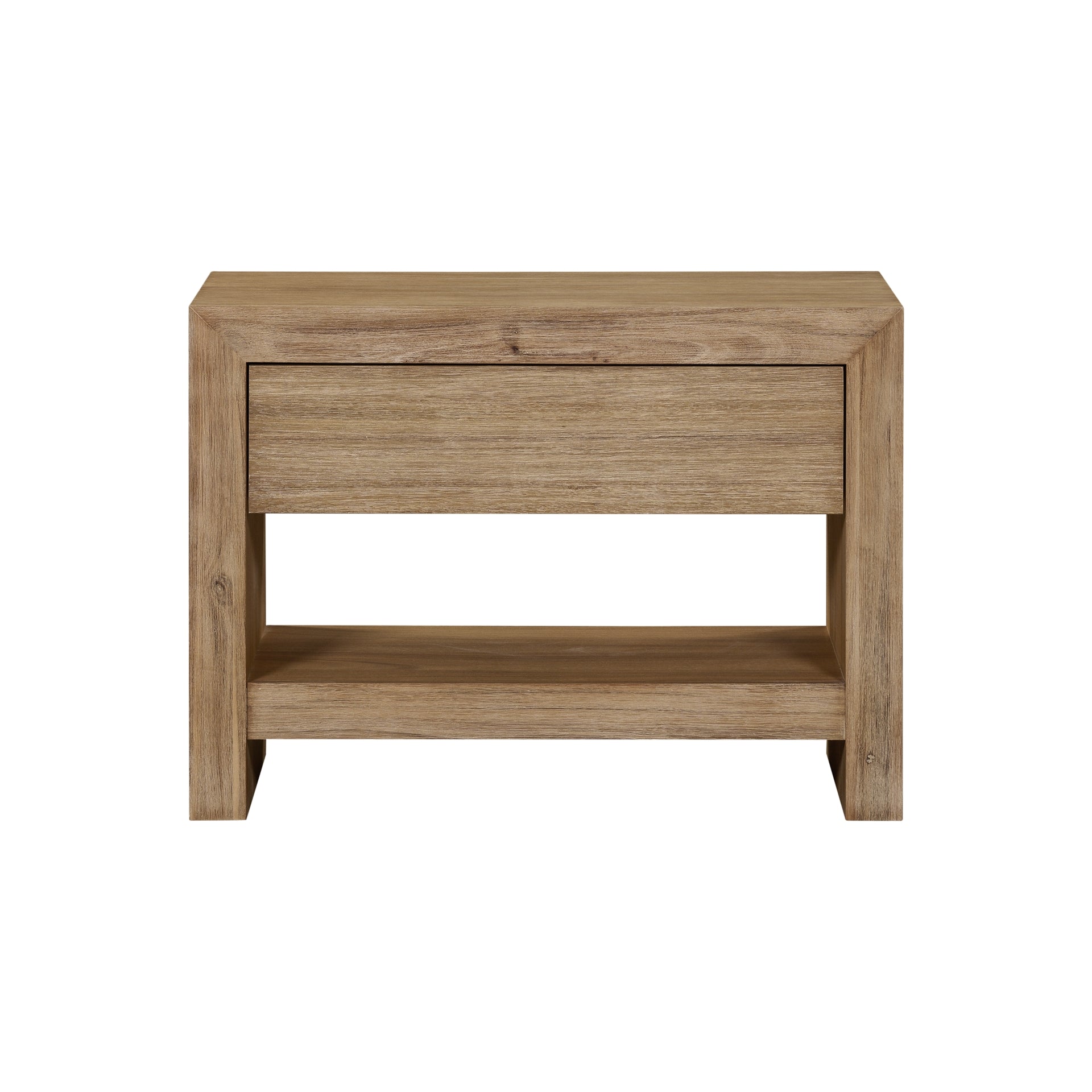 Zerano Nightstand/Side Table - Brushed Smoke
