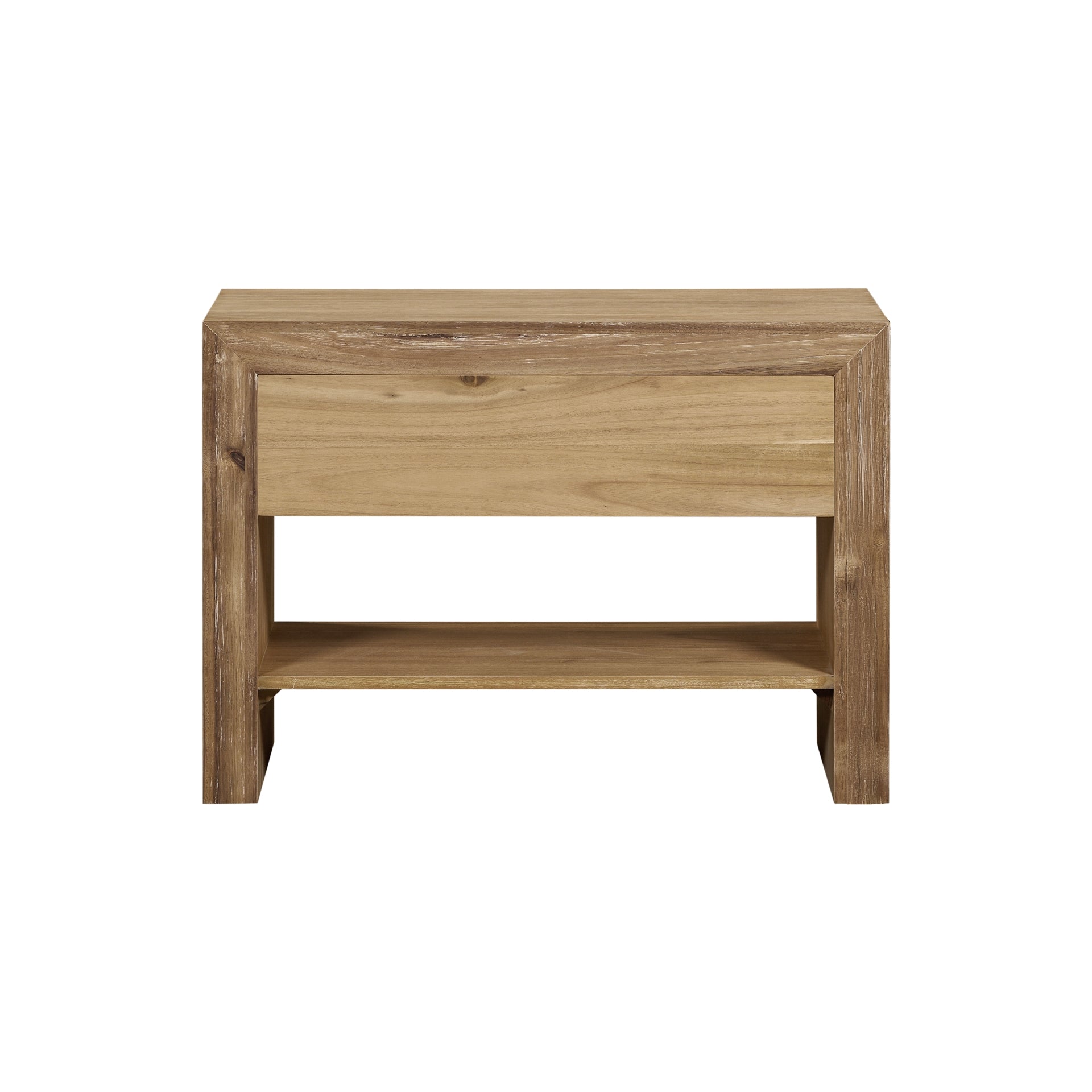 Zerano Nightstand/Side Table - Brushed Smoke