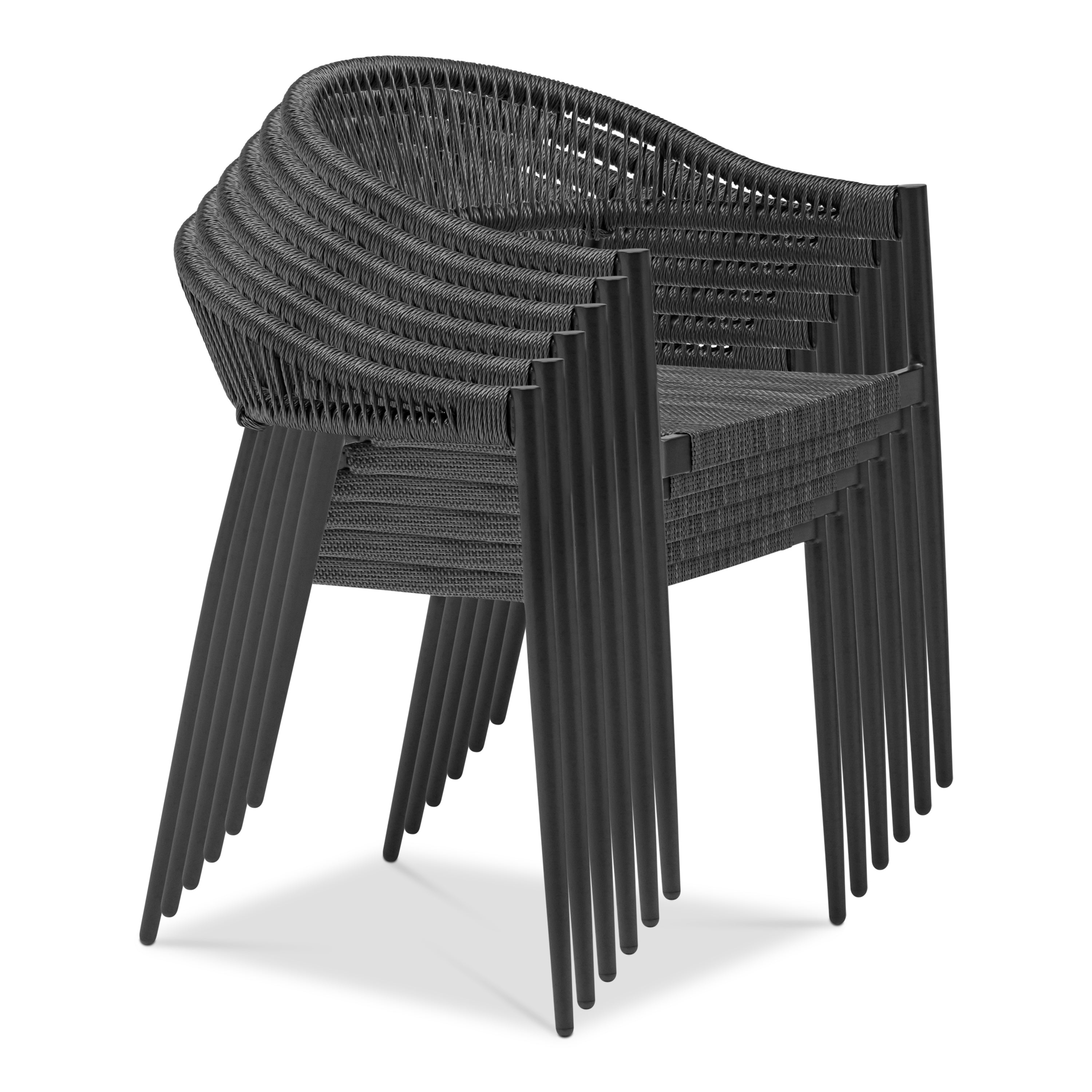 Iselin Stacking Dining Armchair - Set of 2