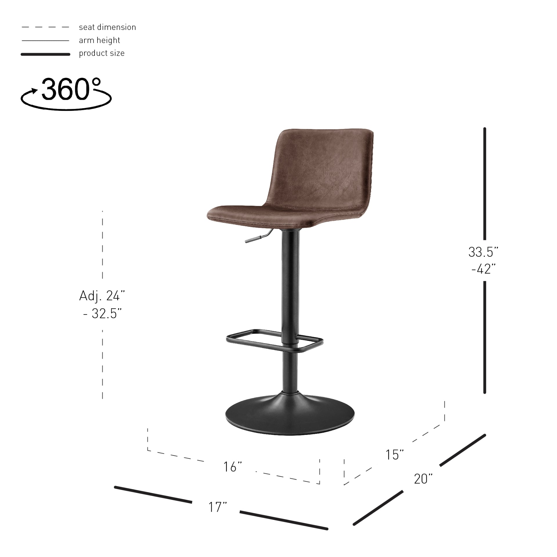 Bruce KD PU Gaslift Swivel Bar Stool - Set of 2 Bar & Counter Stools NPD , Black Friday Sale NPD Furniture Sale, Old Bones Co, Mid Century Furniture Sale, Four Hands Furniture, Black Friday Sale Bruce KD PU Gaslift Swivel Bar Stool - Set of 2,Gus Sale, Perigold Bruce KD PU Gaslift Swivel Bar Stool - Set of 2 Bar & Counter Stools Black Friday Sale , Perigold Sale Bruce KD PU Gaslift Swivel Bar Stool - Set of 2,Bruce KD PU Gaslift Swivel Bar Stool - Set of 2 Lulu and Georgia, Burke Decor Sale Bruce KD PU Gasl