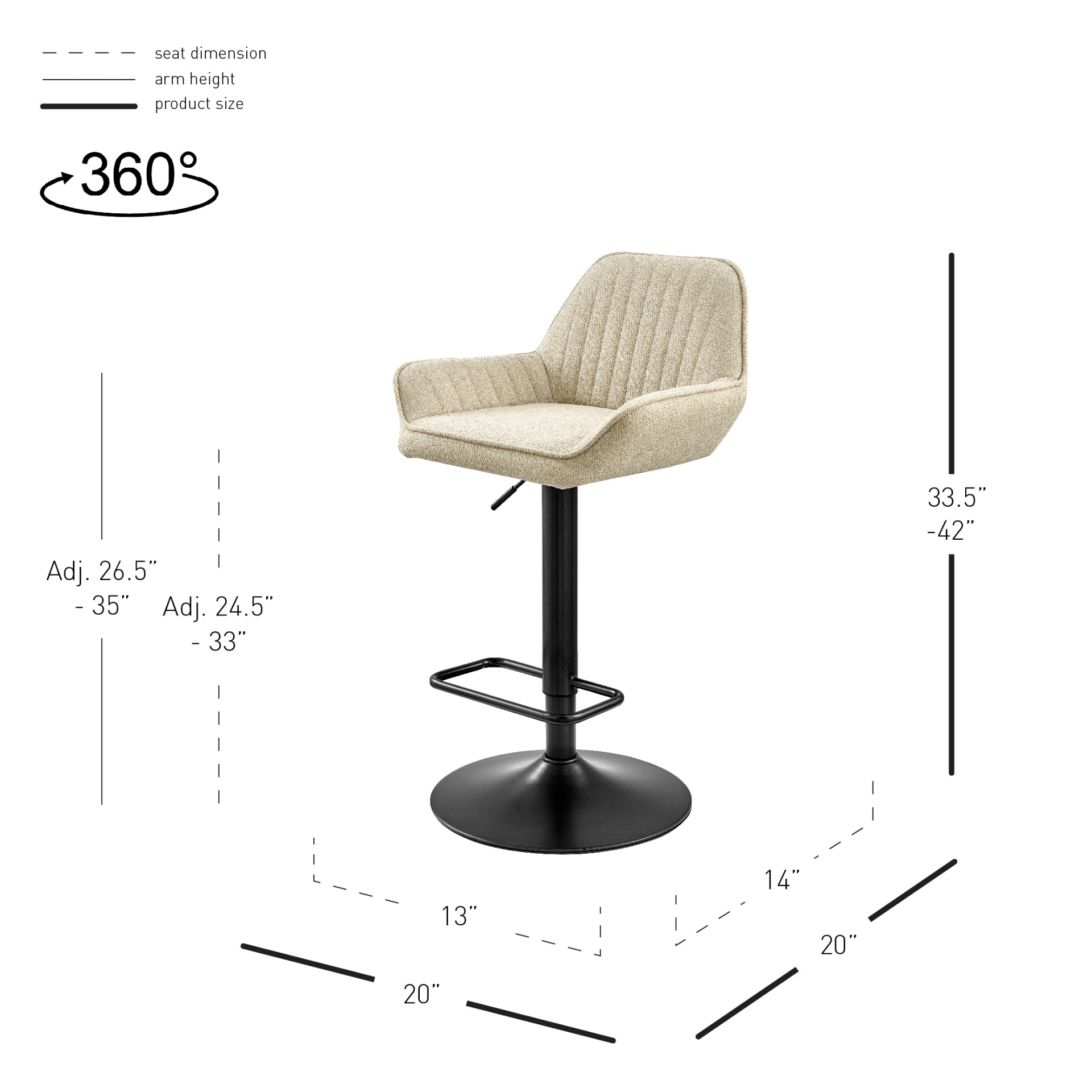 Luther KD Gaslift Swivel Bar Stool - Set of 2 Bar & Counter Stools NPD , Black Friday Sale NPD Furniture Sale, Old Bones Co, Mid Century Furniture Sale, Four Hands Furniture, Black Friday Sale Luther KD Gaslift Swivel Bar Stool - Set of 2,Gus Sale, Perigold Luther KD Gaslift Swivel Bar Stool - Set of 2 Bar & Counter Stools Black Friday Sale , Perigold Sale Luther KD Gaslift Swivel Bar Stool - Set of 2,Luther KD Gaslift Swivel Bar Stool - Set of 2 Lulu and Georgia, Burke Decor Sale Luther KD Gaslift Swivel B