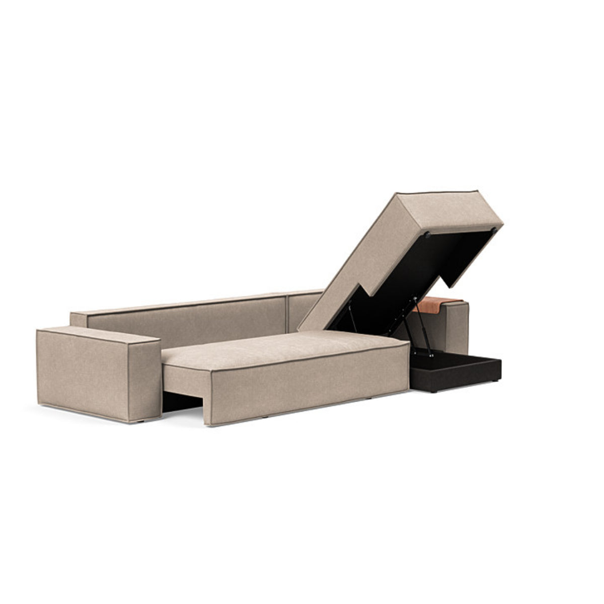 Newilla Wide Arms Sofa with Lounger