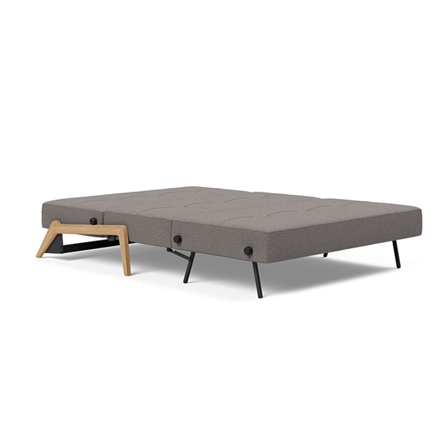 Cubed 02 Sofa with Light Wood Legs